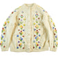 Other Clothing > Women's Clothing > Sweaters > Cardigans Vintage 1980s Floral Knit Cardigan Sweater Women's Medium