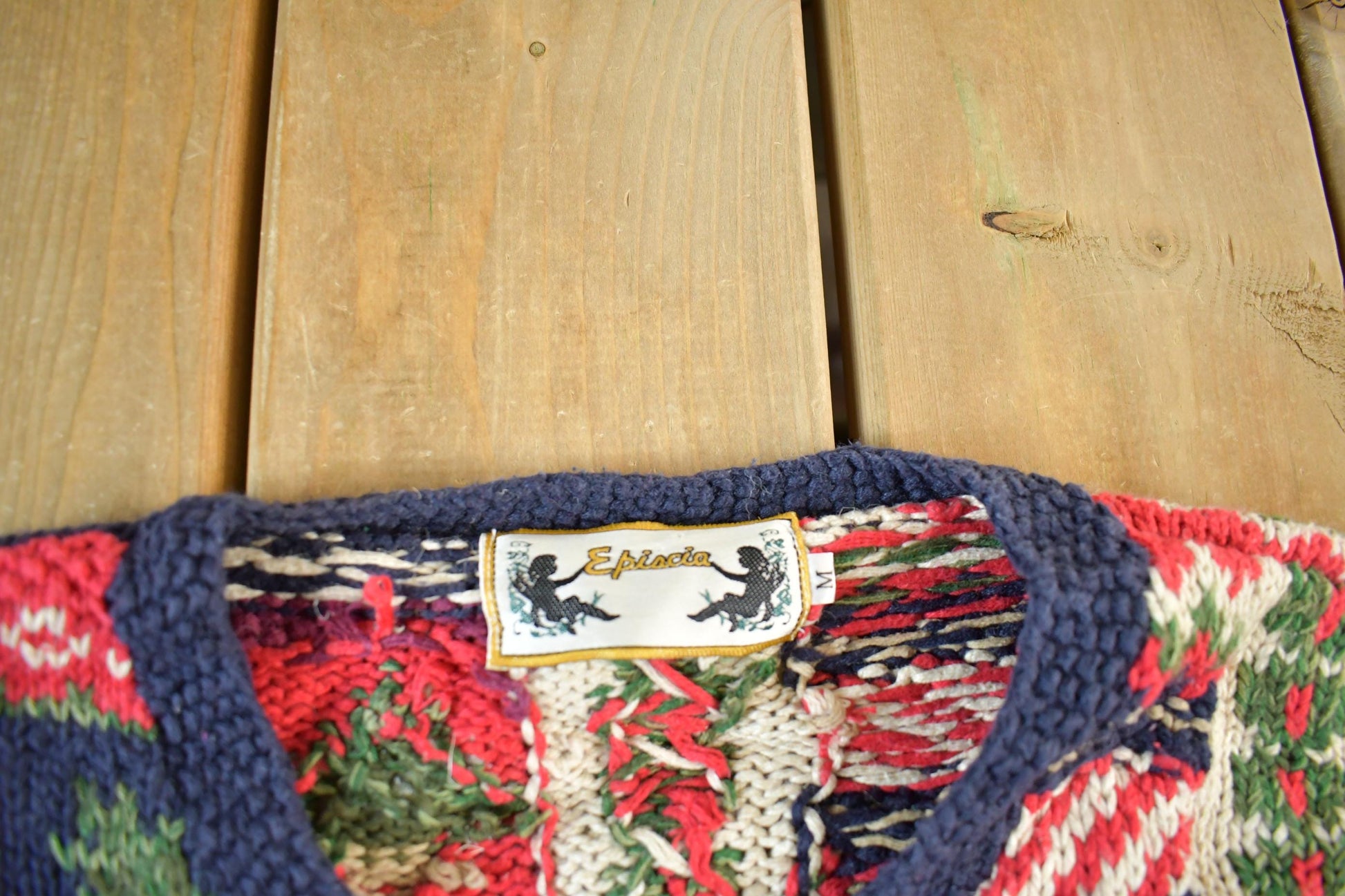 Other Clothing > Women's Clothing > Sweaters > Cardigans Vintage 1990s Epiacia Cute Knit Cardigan Sweater Women's M