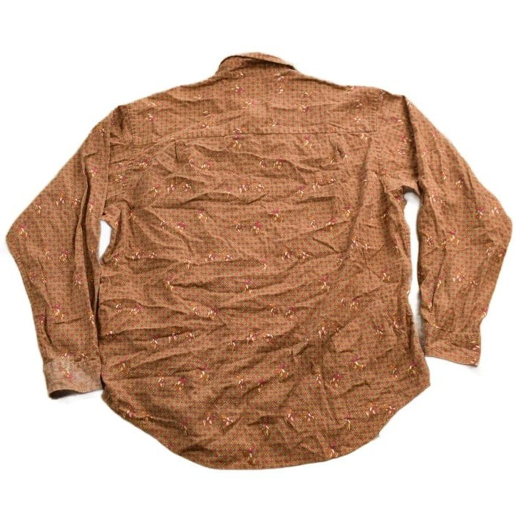 Other Clothing > Women's Clothing > Tops & Tees > Blouses Vintage 1970s Embassy Row All Over Print Horse Theme Button-Up Shirt Men's Medium