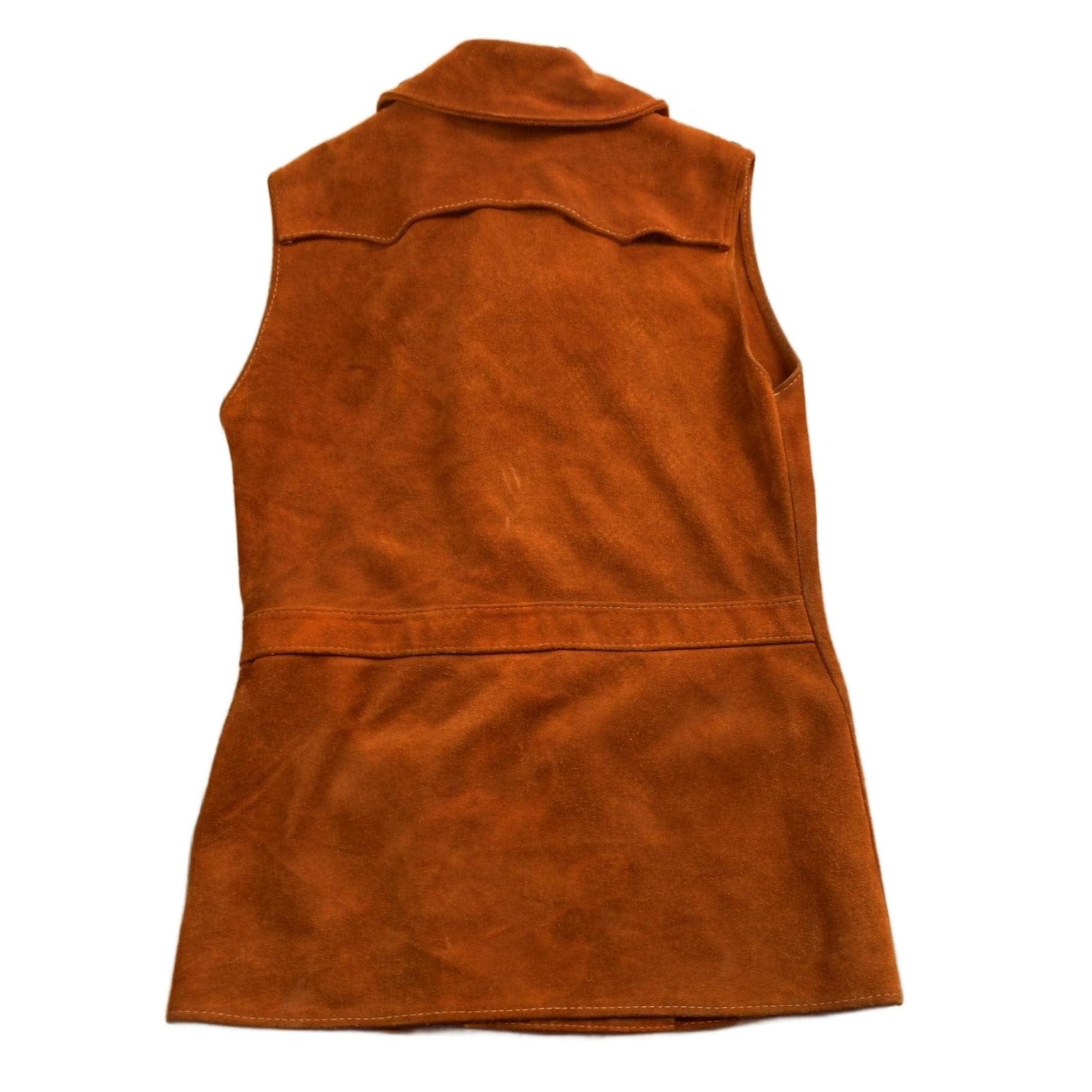 Other Clothing > Women's Clothing > Vests Vintage 1960s Suede Leather Vest Women's S