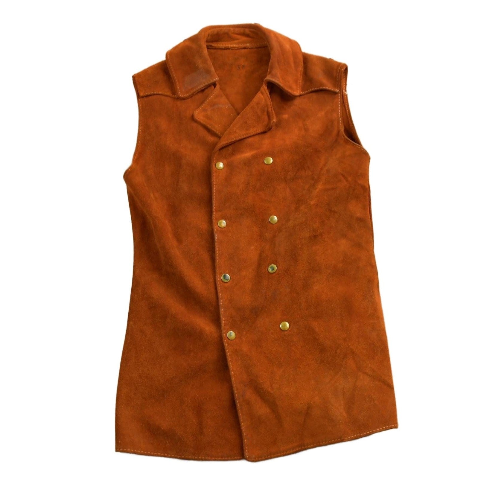 Other Clothing > Women's Clothing > Vests Vintage 1960s Suede Leather Vest Women's S