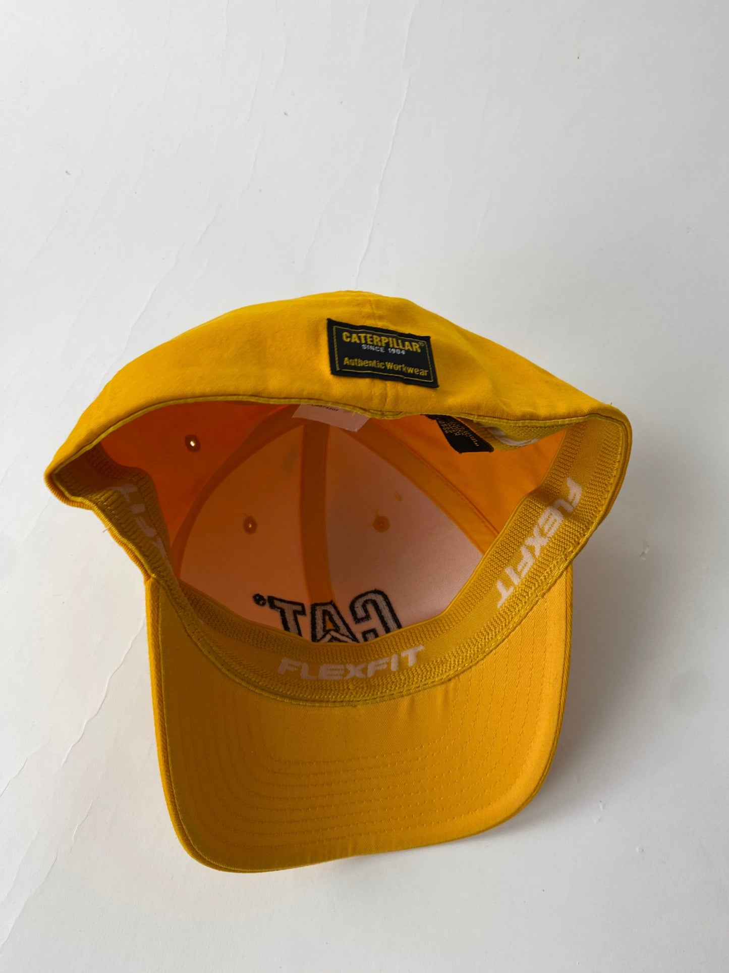 Other Hats & Beanies Caterpillar Hat Cap Adult L/XL Flex Fit Yellow Construction