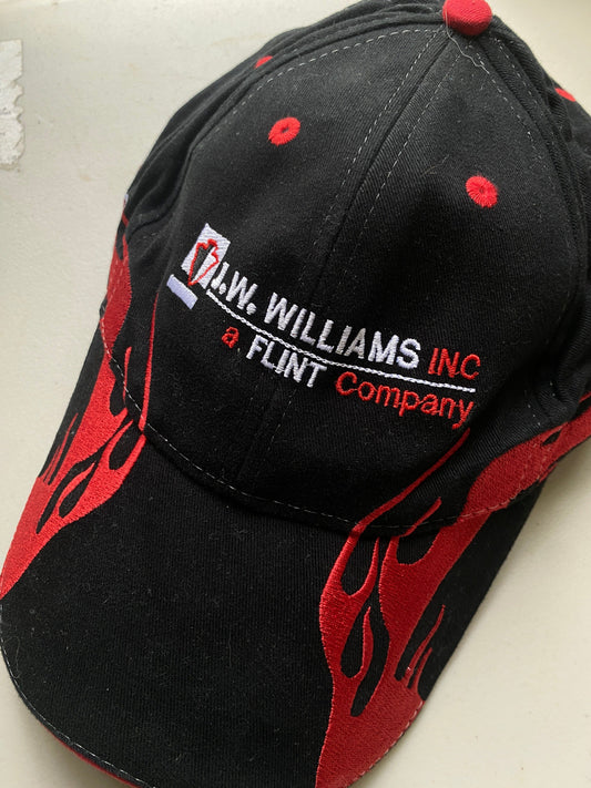 Other Hats & Beanies J.W. Williams Inc Hat Adult Black Strap Back Flames