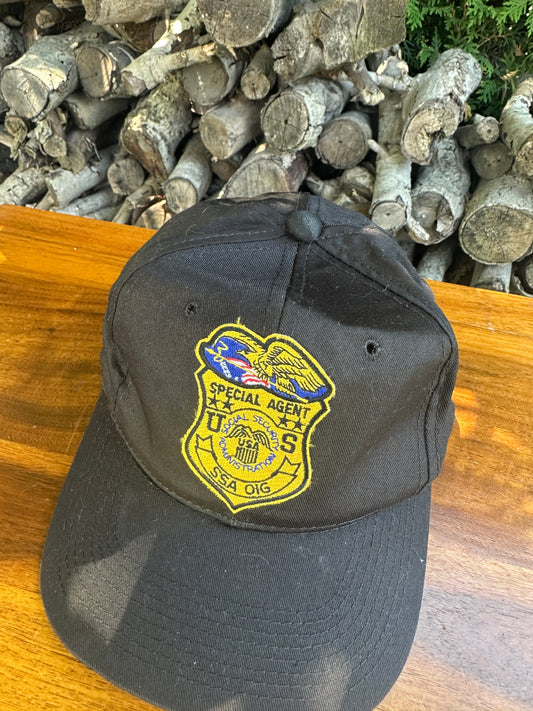 Other Hats & Beanies USA Special Agent Hat Adult Black Snap Back