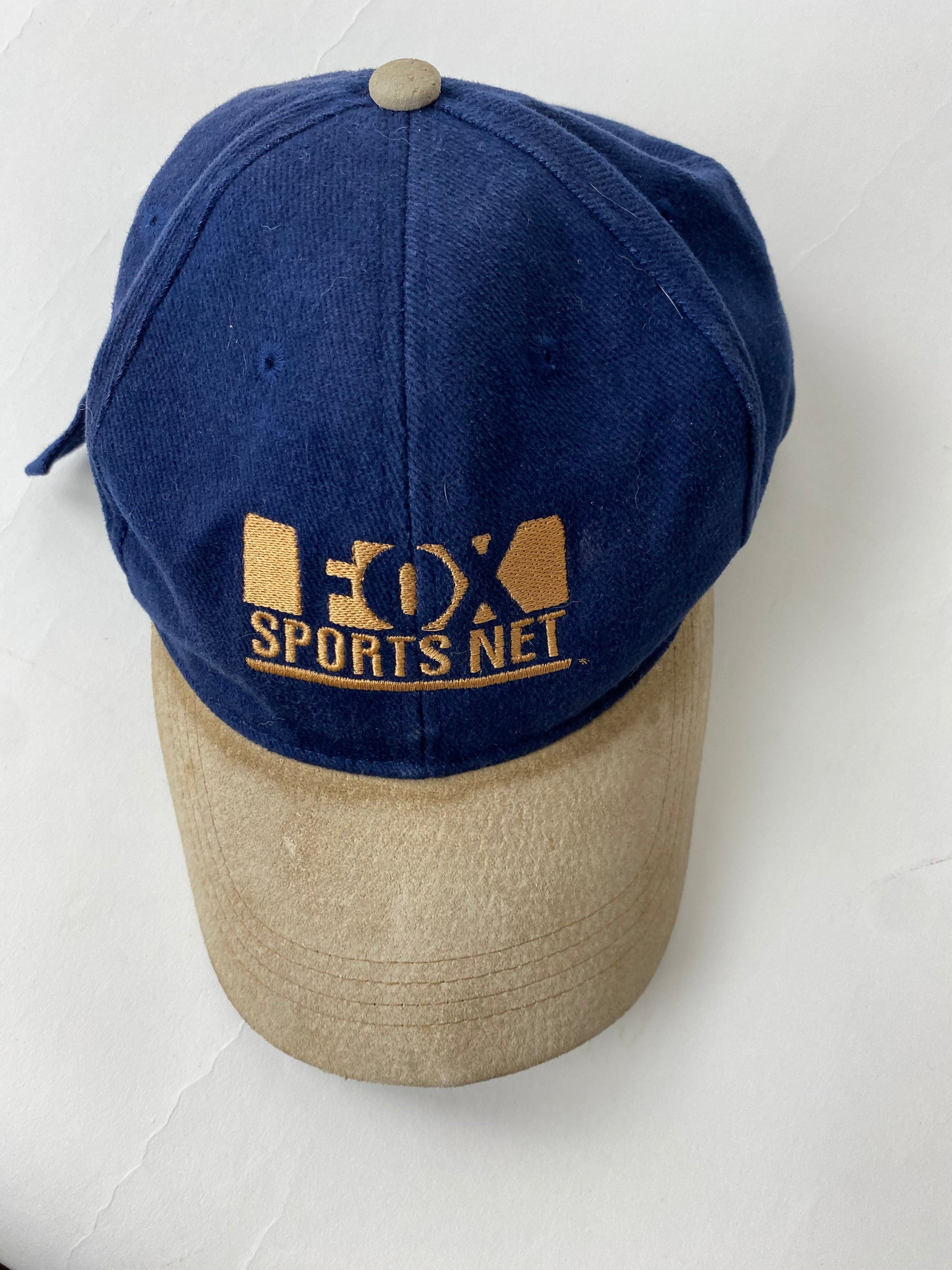 Vintage Fox Sports Net Hat Cap Adult Blue Strap Back Proper Vintage