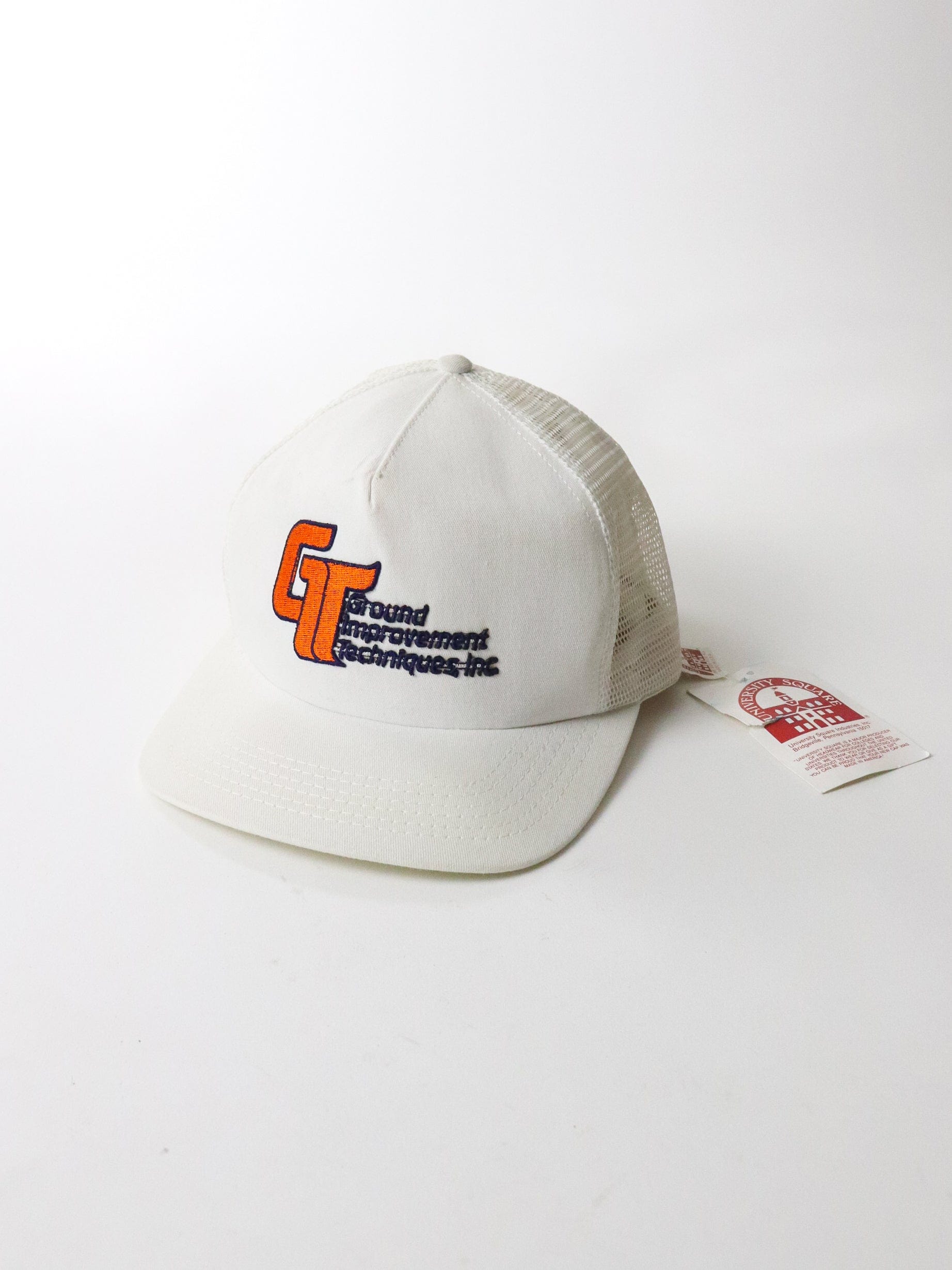 Other Hats & Beanies Vintage Ground Improvement Techniques Hat Cap Adult White Trucker Snap Back