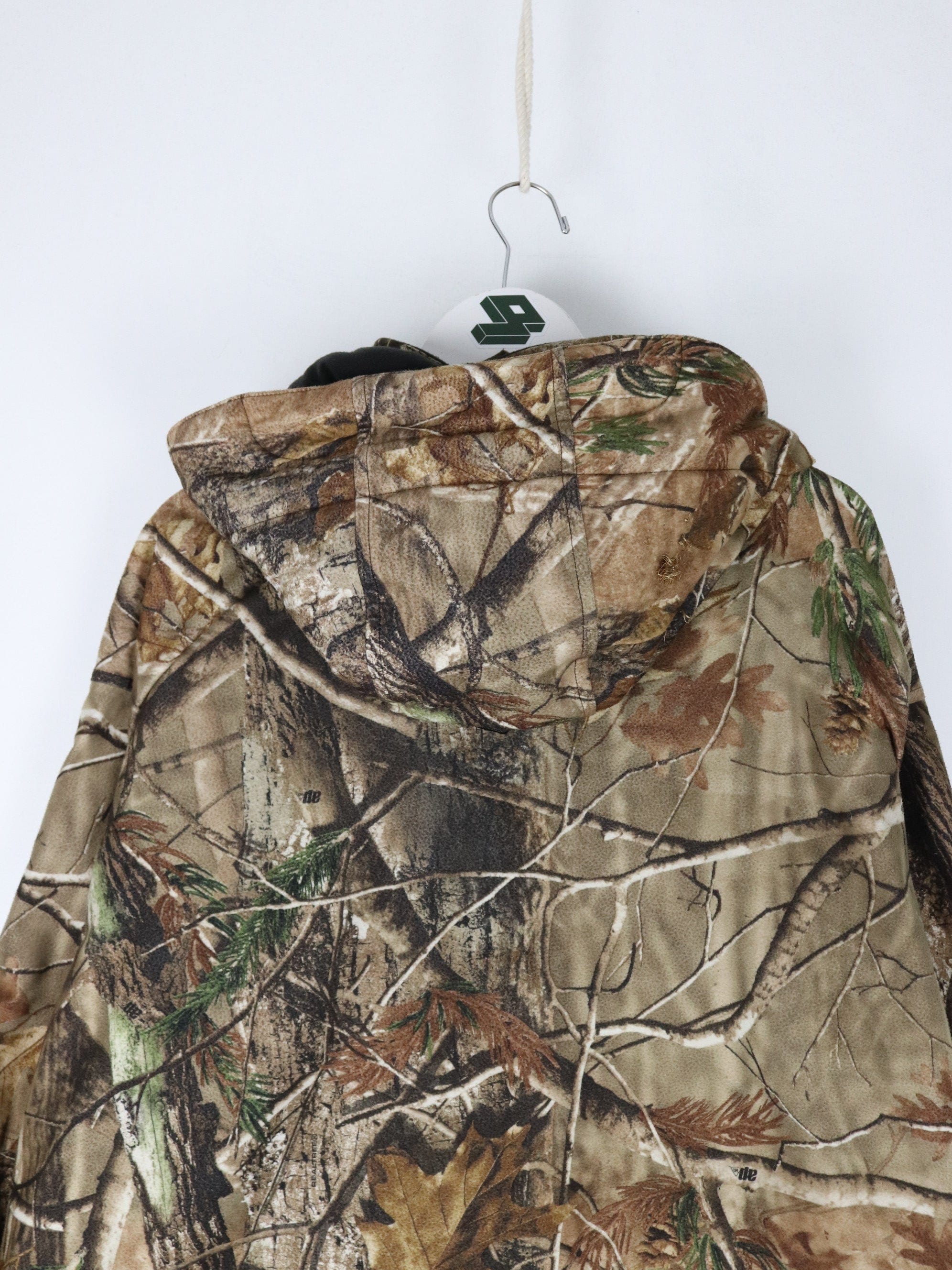 Field Stream Jacket Mens 2XL Brown Real Tree Camo Coat Hunting Outdo Proper Vintage