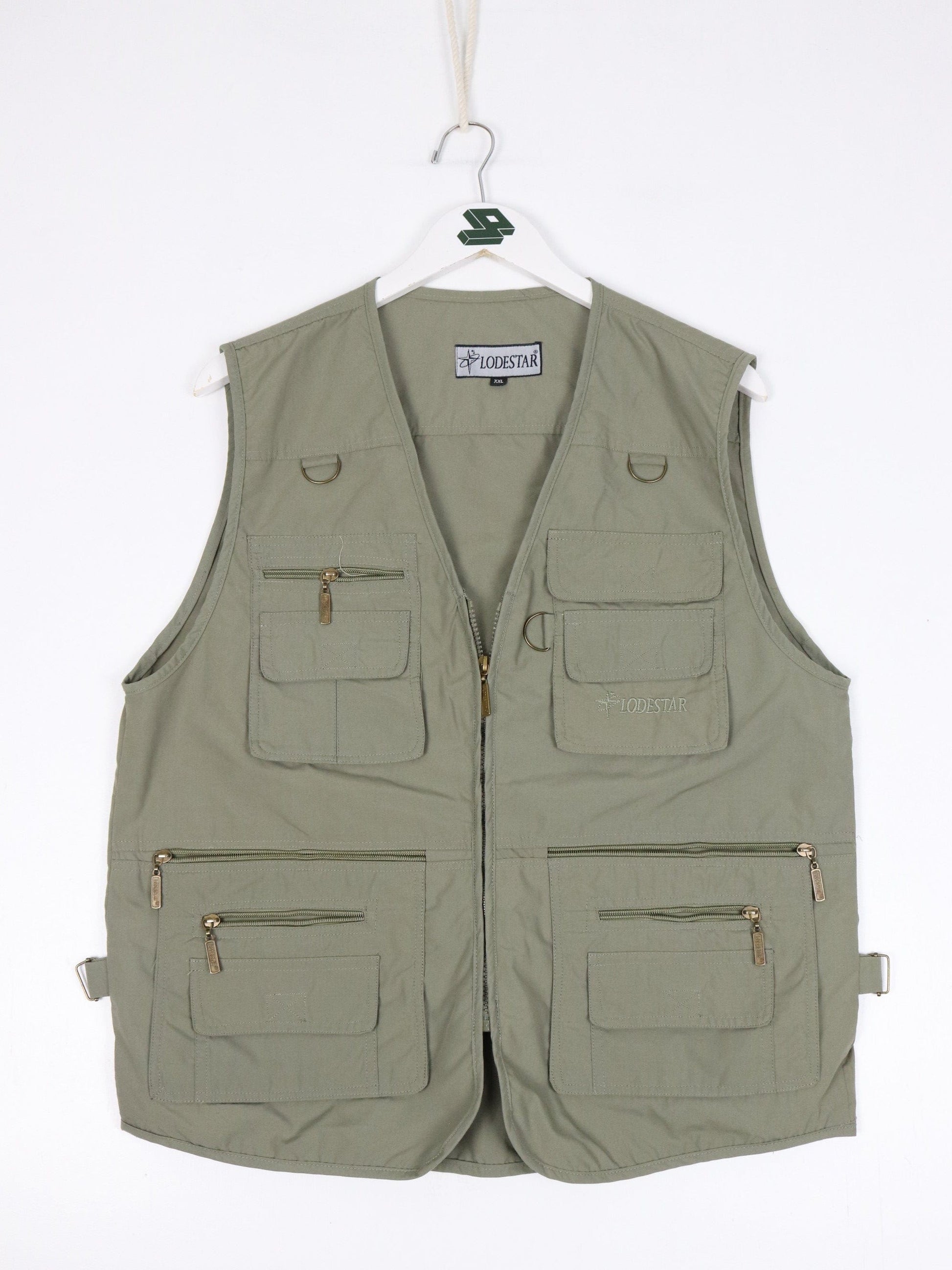 Lodestar Vest Fits Mens L Green Fishing Jacket Outdoors