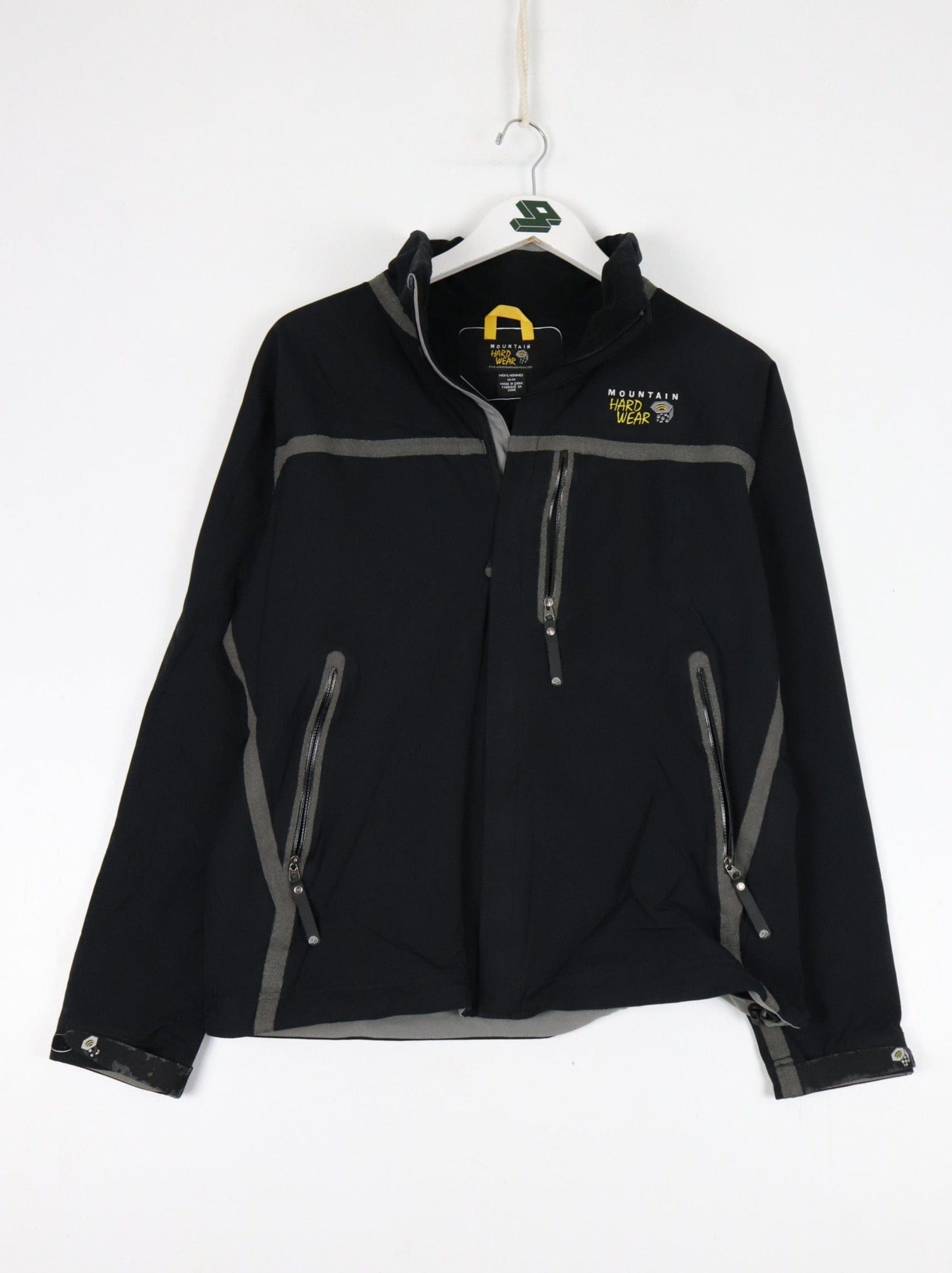 Mountain Hardwear Jacket Fits Mens Small Black Soft Shell Rain