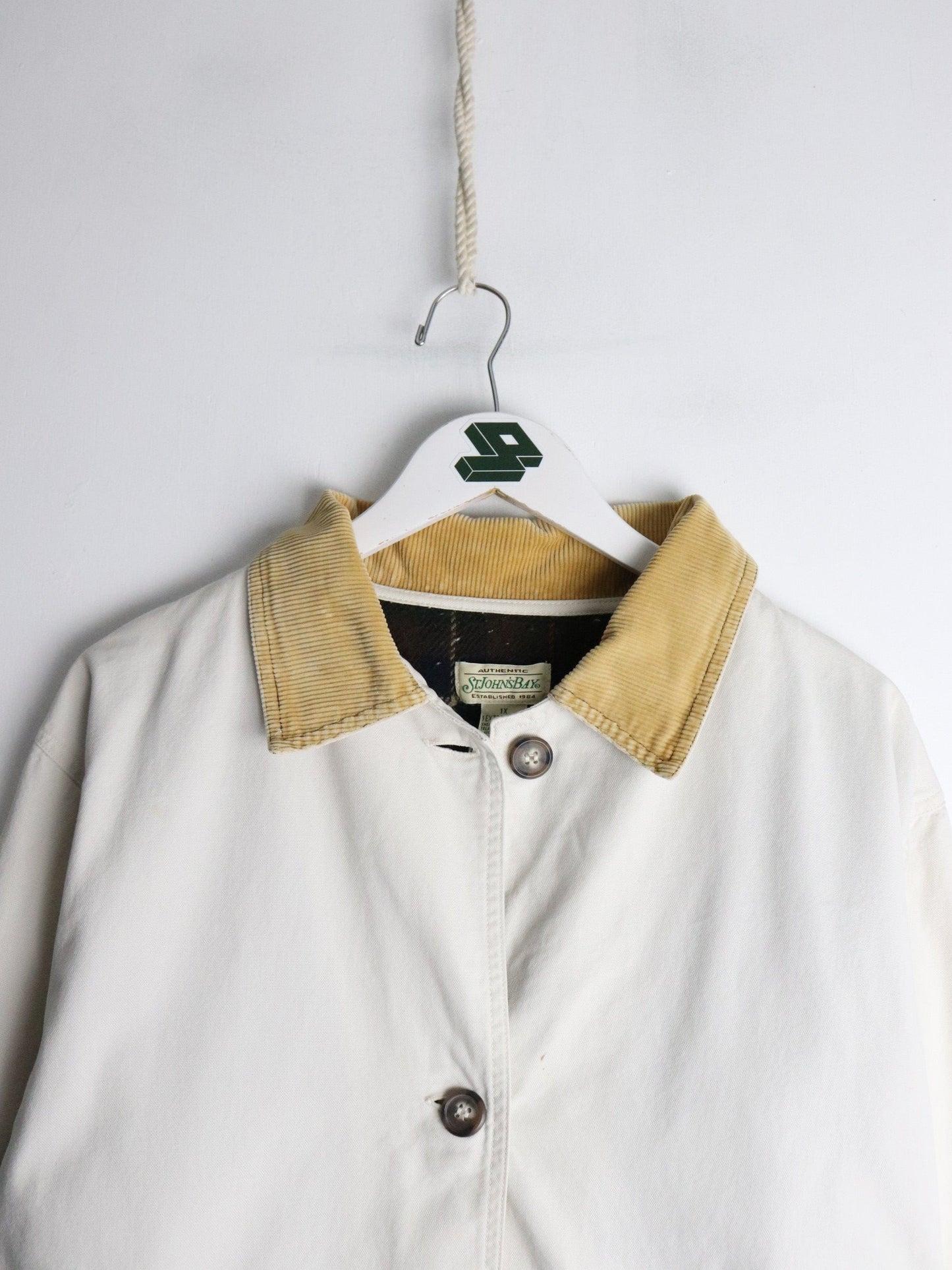 Other Jackets & Coats St. John's Bay Jacket Womens 1X Cream Barn Chore Coat