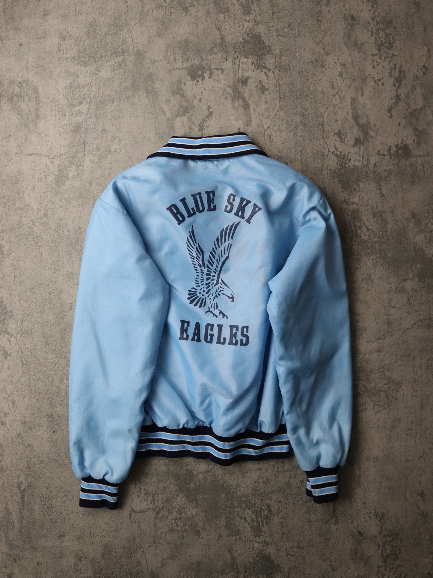 Other Jackets & Coats Vintage Blue Sky Eagles Jacket Mens Small Blue Snap On Coat Basketball 80s