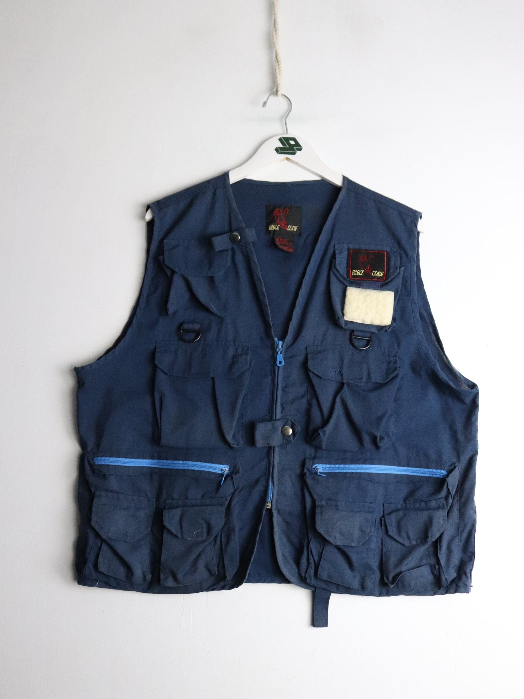 Other Jackets & Coats Vintage Eagle Claw Vest Mens L/XL Blue Fishing Outdoors