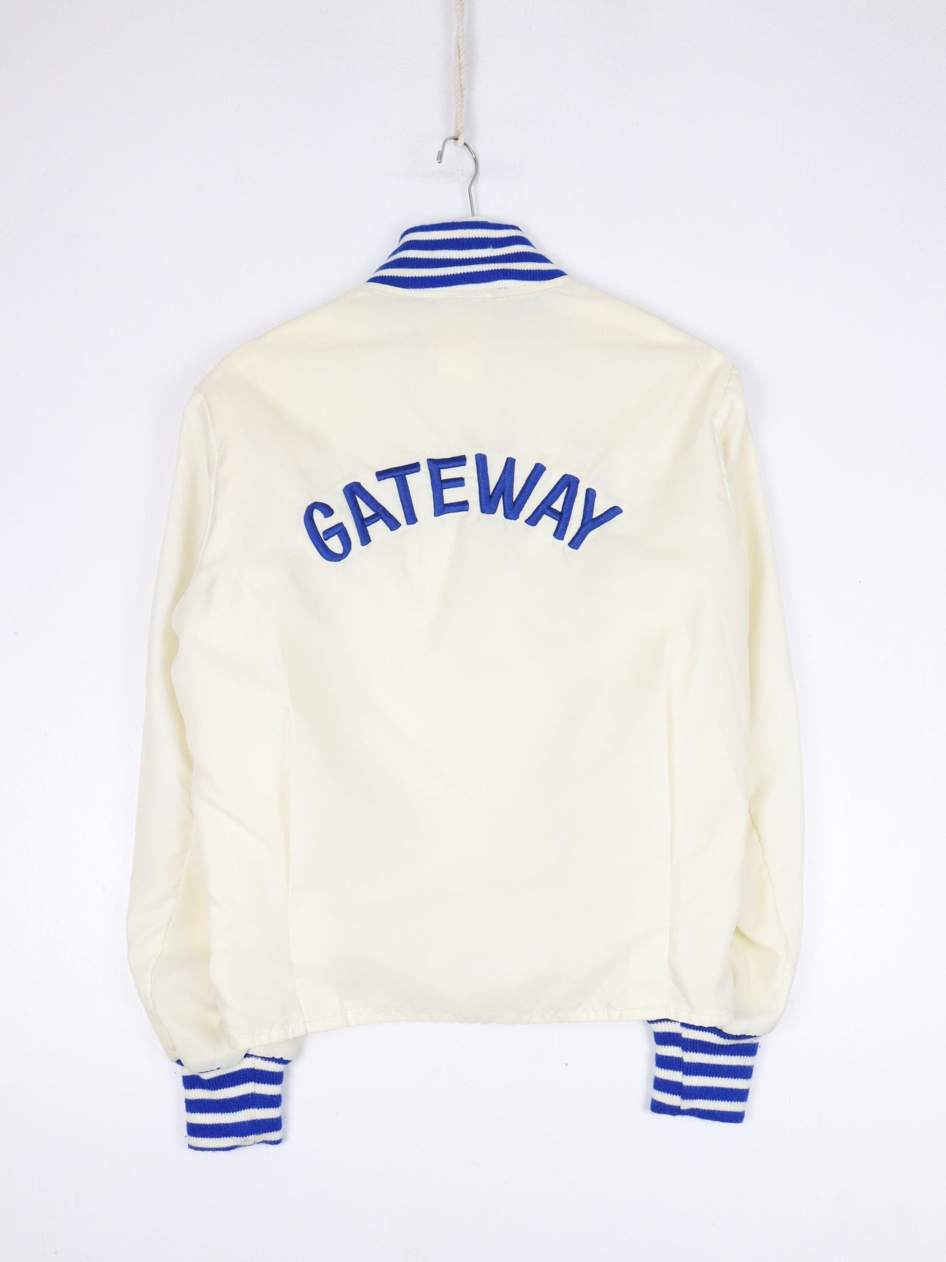 Other Jackets & Coats Vintage Gateway Jacket Mens Small White Satin 90s Snap On