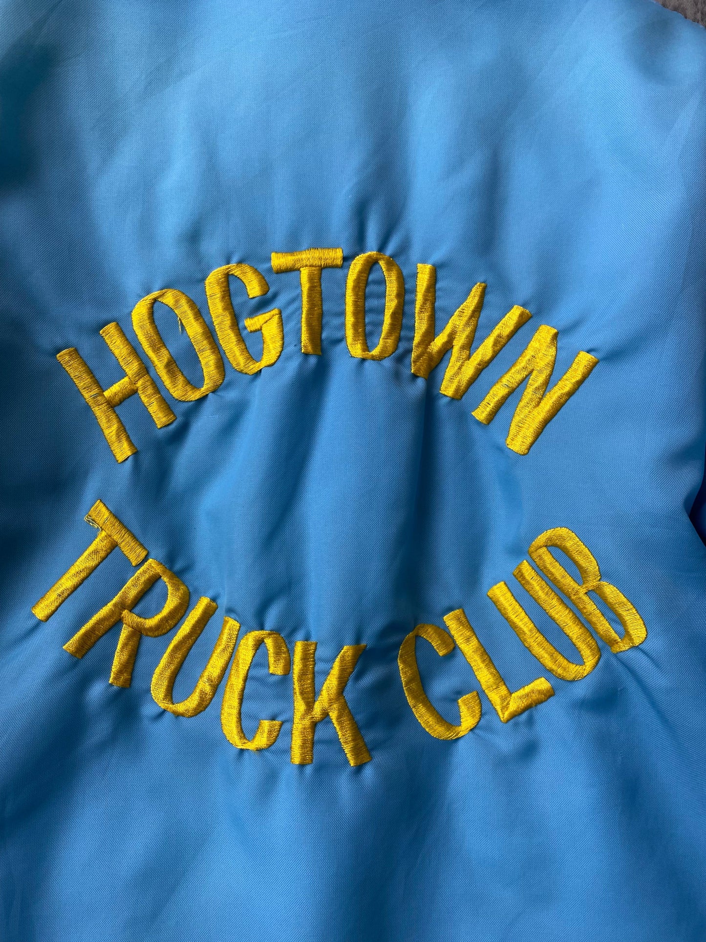 Other Jackets & Coats Vintage Hogtown Truck Club Jacket Womens Small Blue Snap On Coat