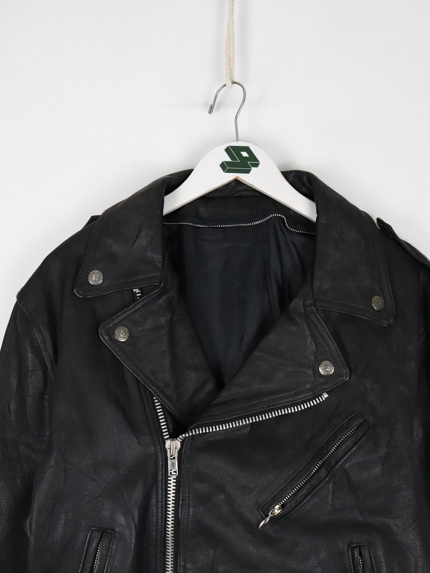 Other Jackets & Coats Vintage Leather Jacket Mens 42 Medium Black Biker Moto