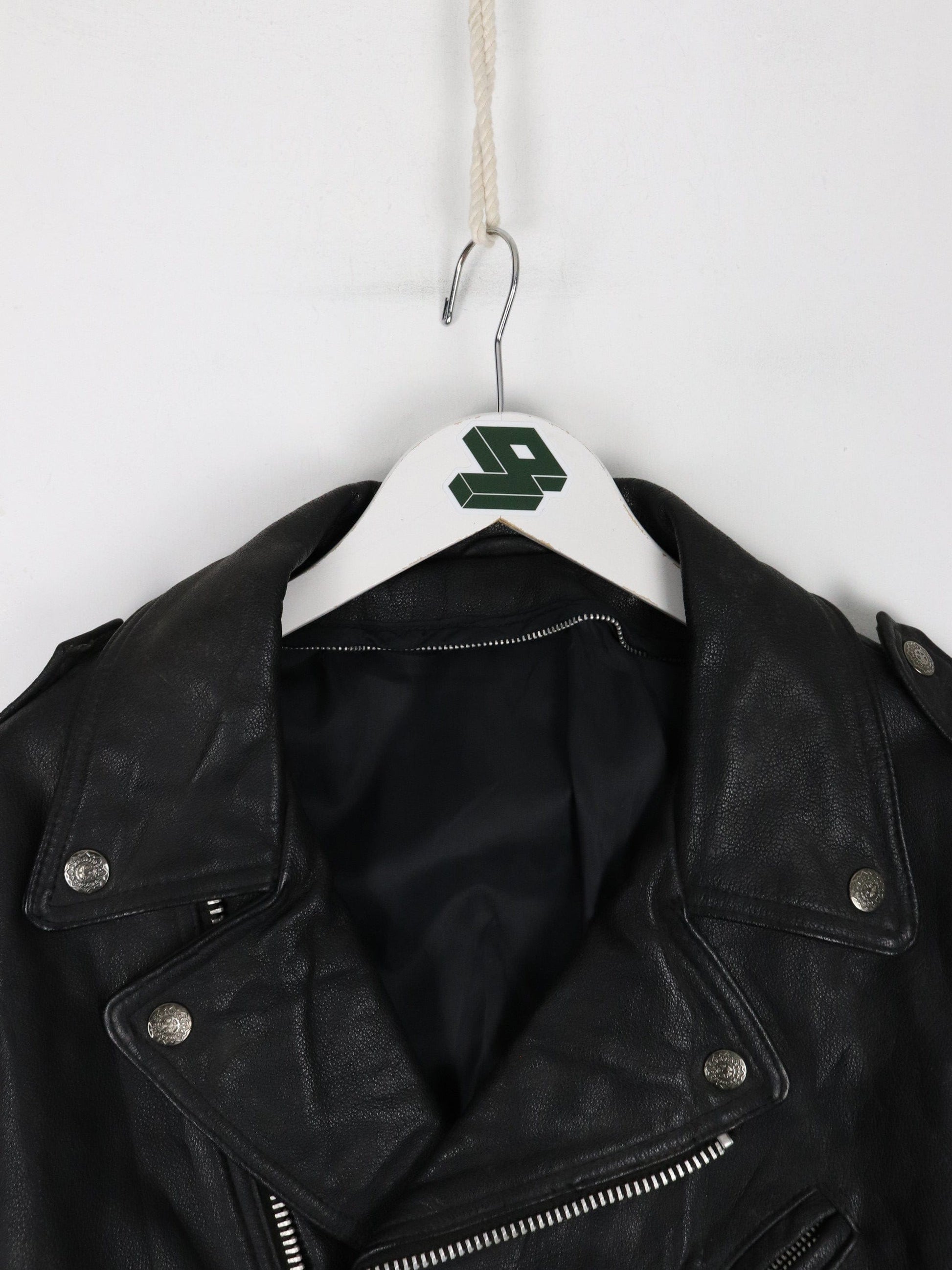 Other Jackets & Coats Vintage Leather Jacket Mens 42 Medium Black Biker Moto