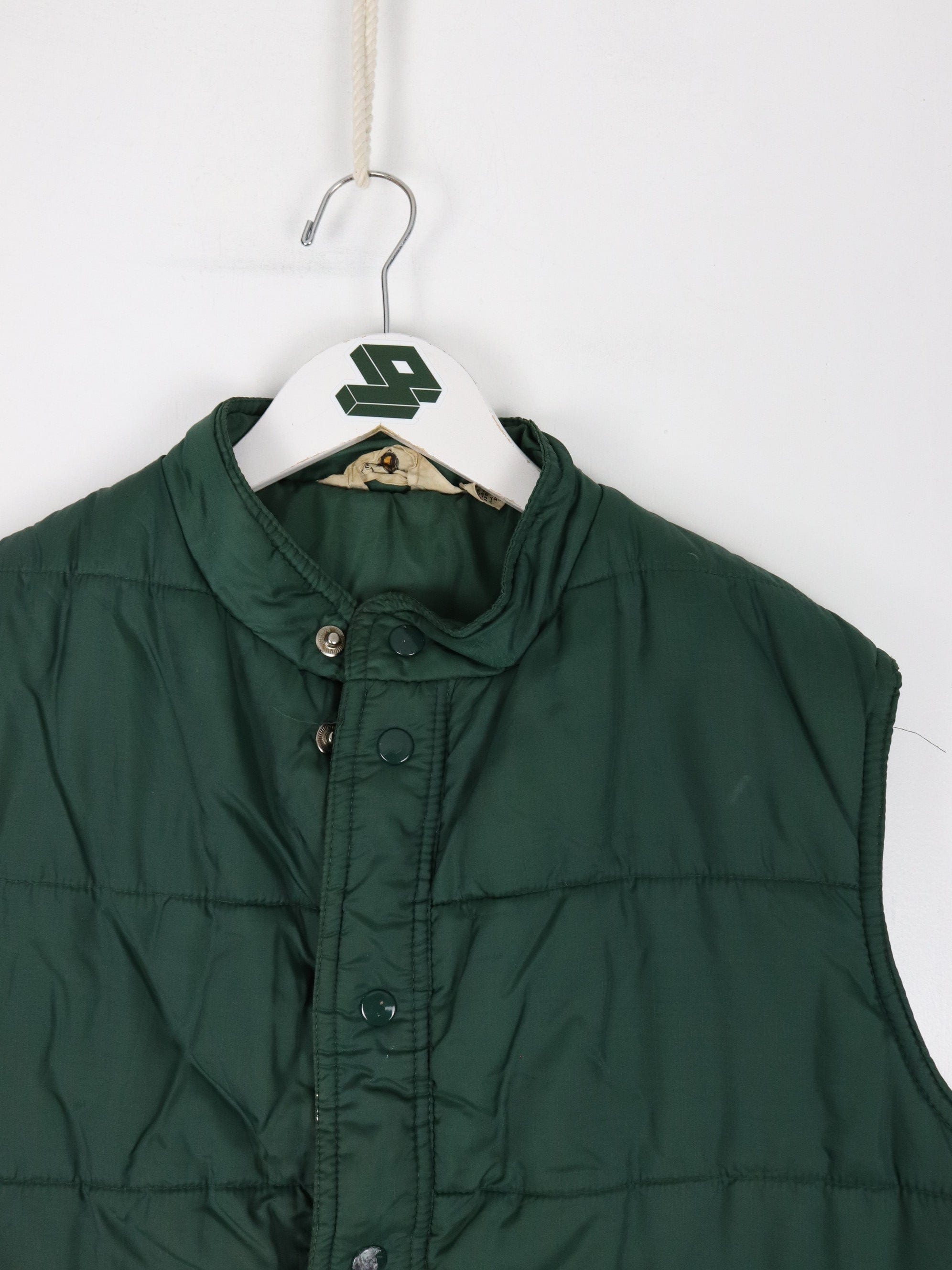 Vintage Bushline Outdoors Vest Mens Medium Green Jacket Hunting Fishing