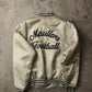 Other Jackets & Coats Vintage Maullers Football Jacket Mens Large Grey Satin Snap On Coat