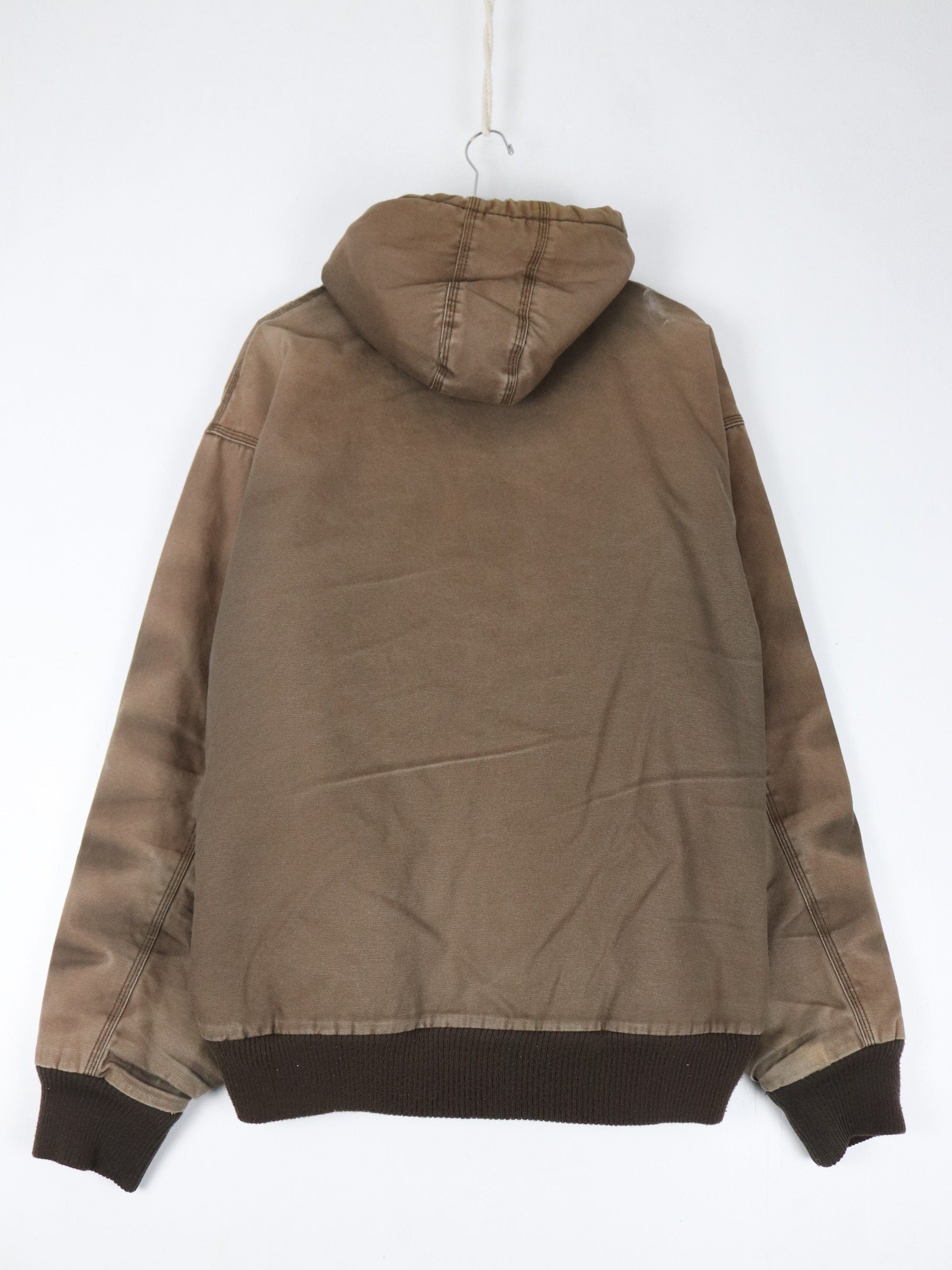 Walls Jacket Mens 2XL Brown Sherpa Lined Hooded Work Wear Coat