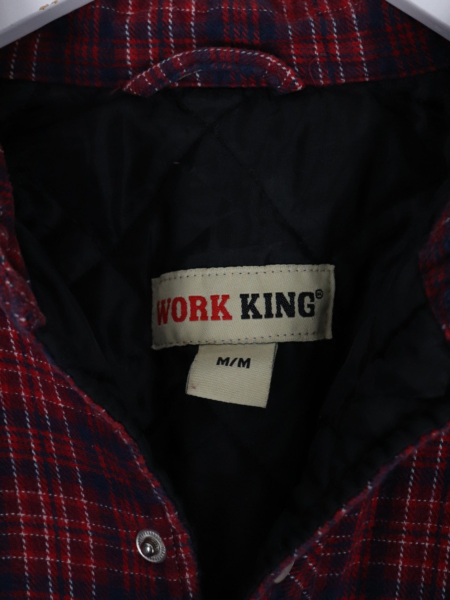 Other Jackets & Coats Work King Jacket Mens Medium Red Flannel Pearl Snap Outdoors