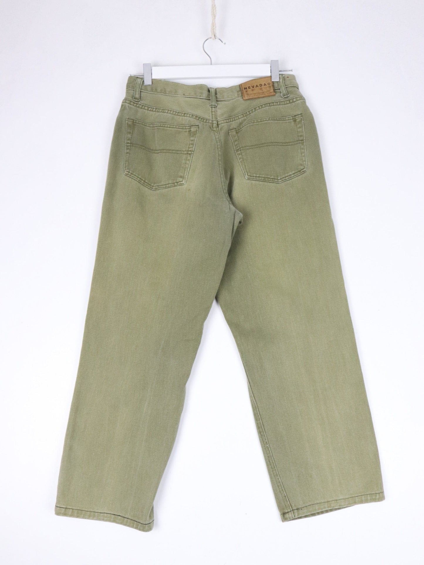 Other Jeans Nevada Pants Fits Adult 30 x 25 Green Denim Jeans Cropped