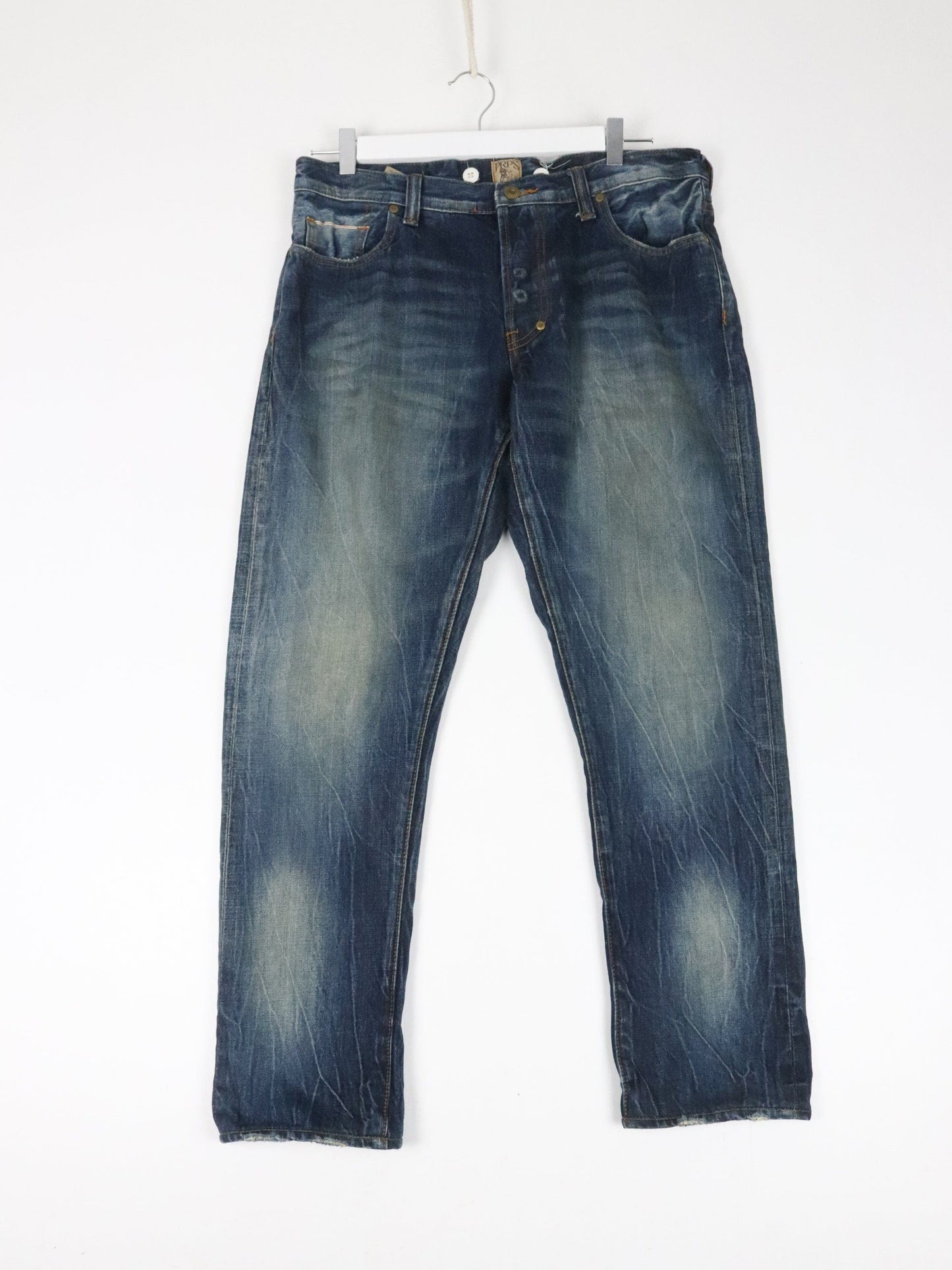 Other Jeans PRPS Pants Mens 33 x 28 Blue Denim Jeans Raw Selvedge