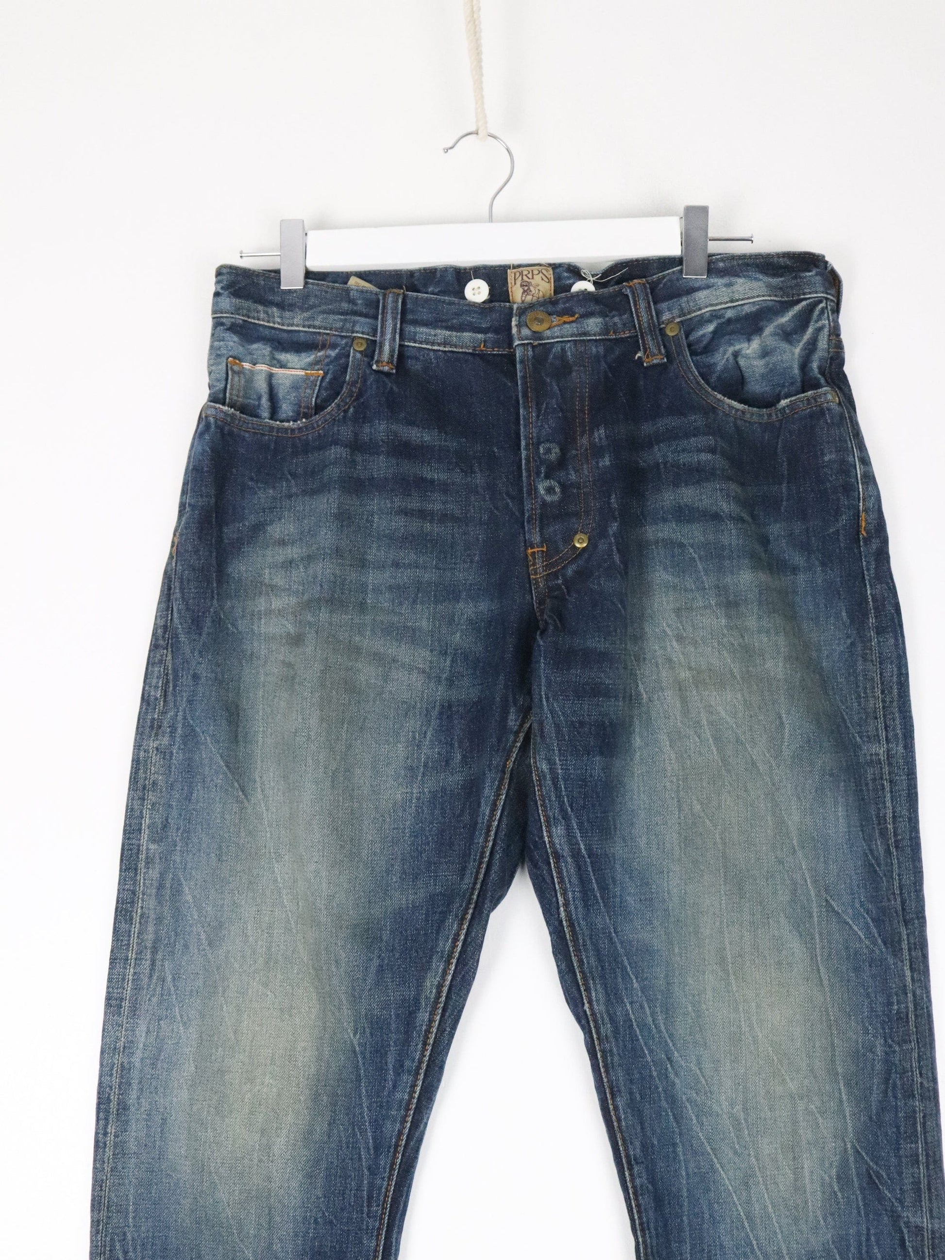 Other Jeans PRPS Pants Mens 33 x 28 Blue Denim Jeans Raw Selvedge