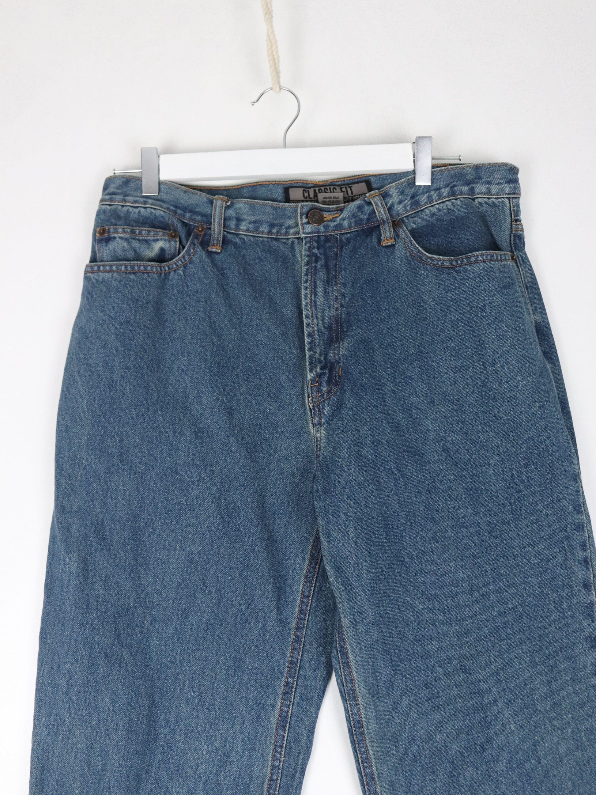 Other Jeans Steve & Barry's Pants Fits Mens 34 x 29 Blue Denim Jeans Classic Fit