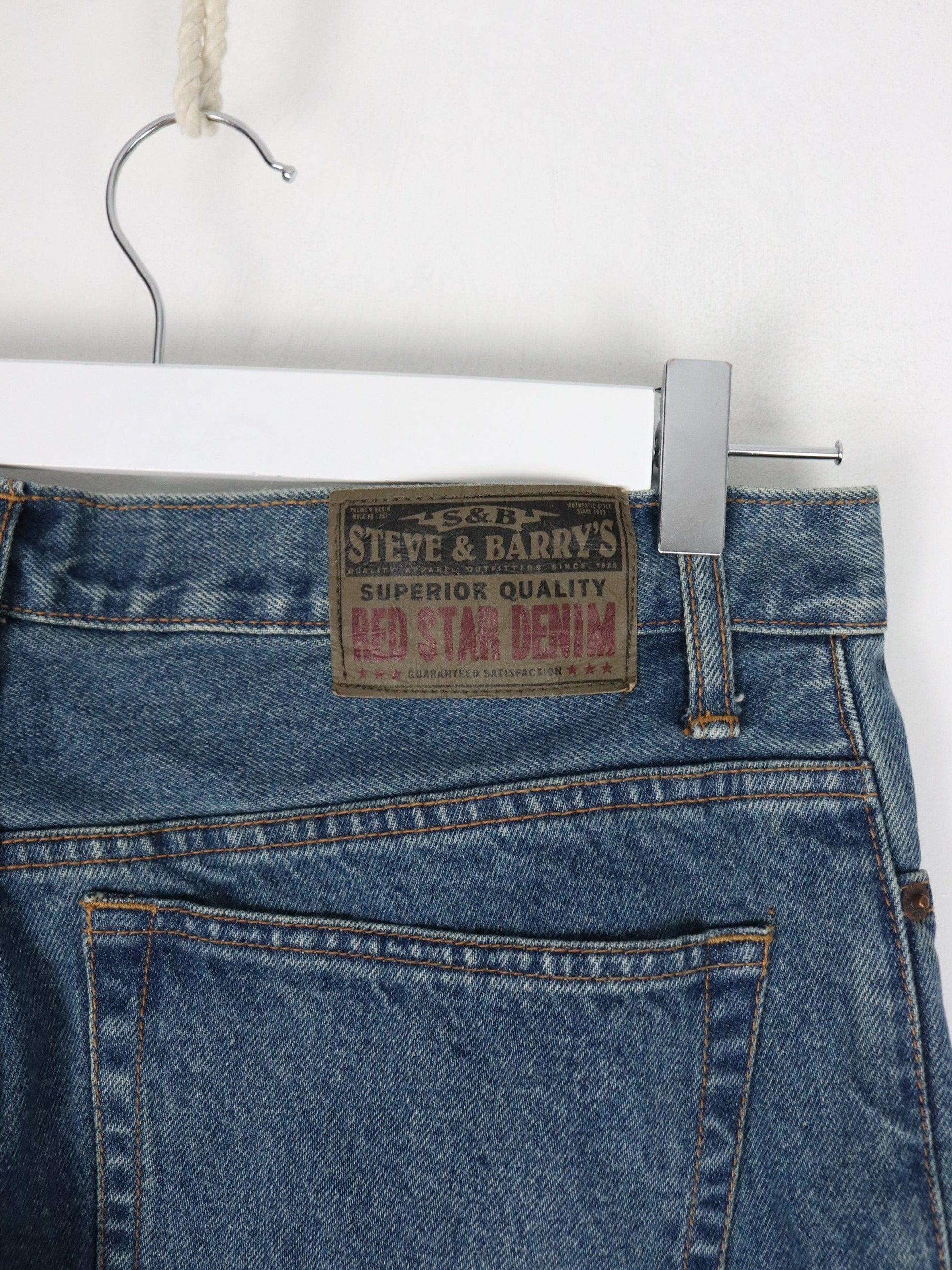 Other Jeans Steve & Barry's Pants Fits Mens 34 x 29 Blue Denim Jeans Classic Fit