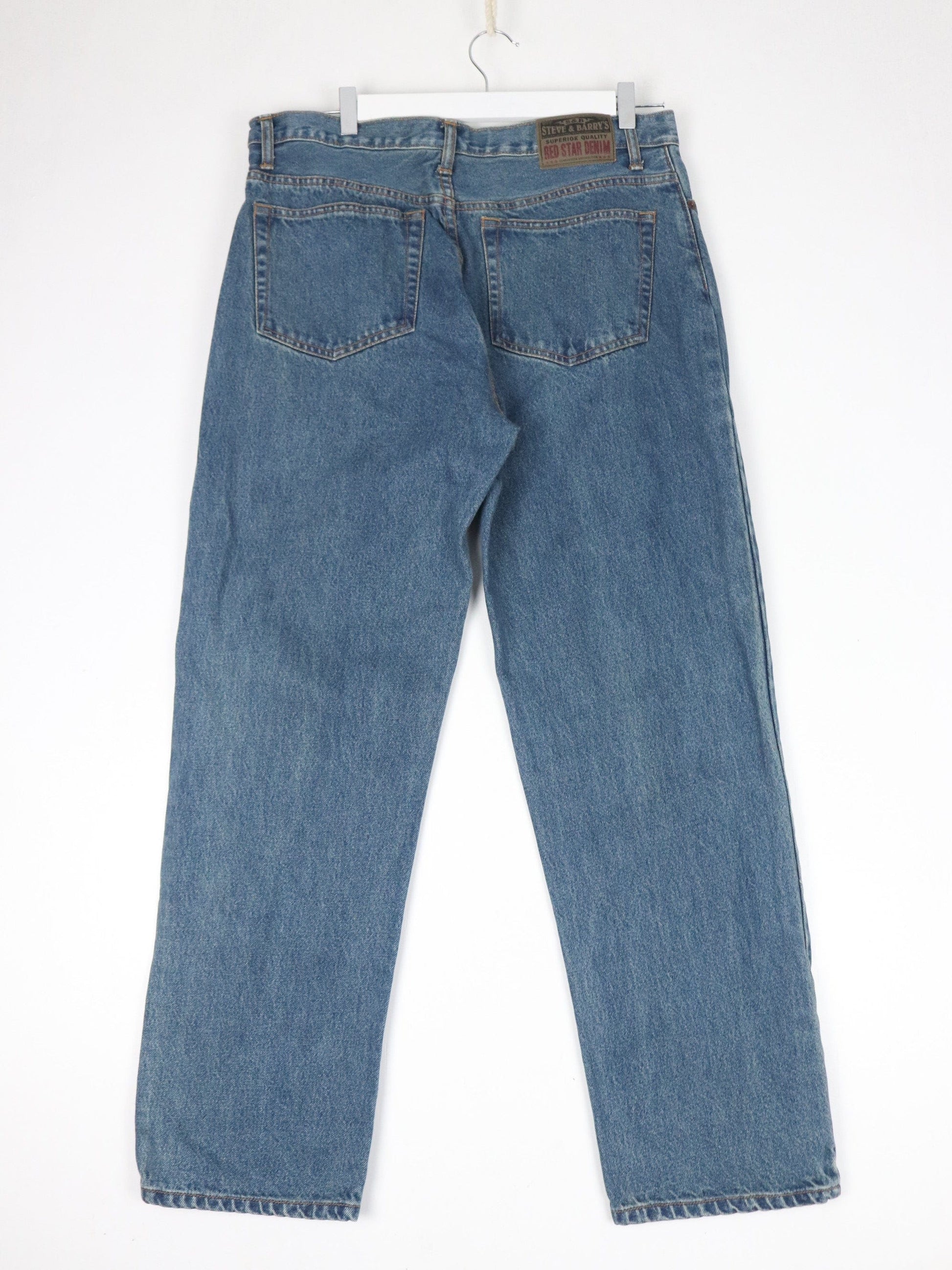 Other Jeans Steve & Barry's Pants Fits Mens 34 x 29 Blue Denim Jeans Classic Fit