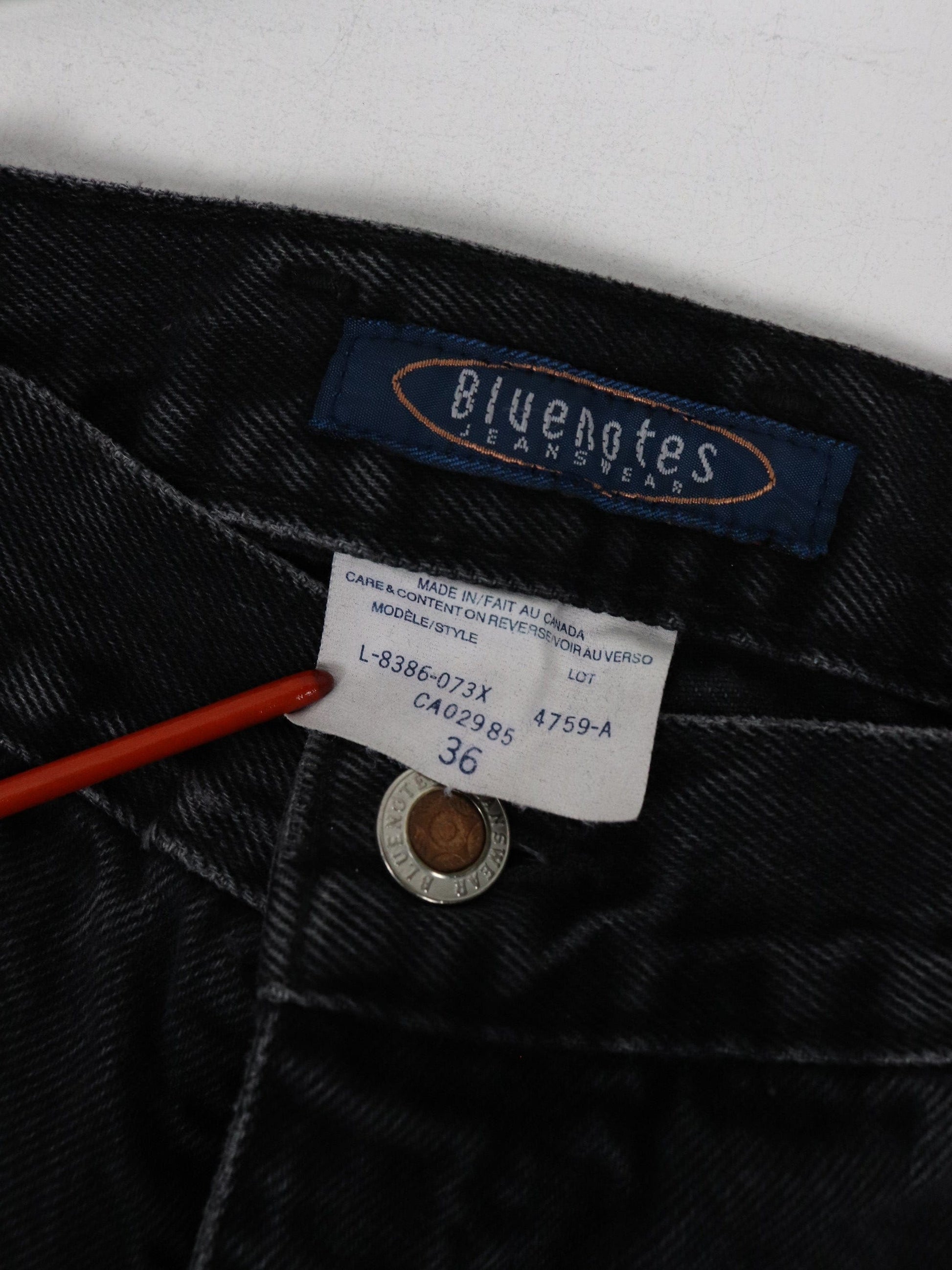 Other Jeans Vintage Bluenotes Pants Womens 31 x 29 Black Denim Jeans High Waisted