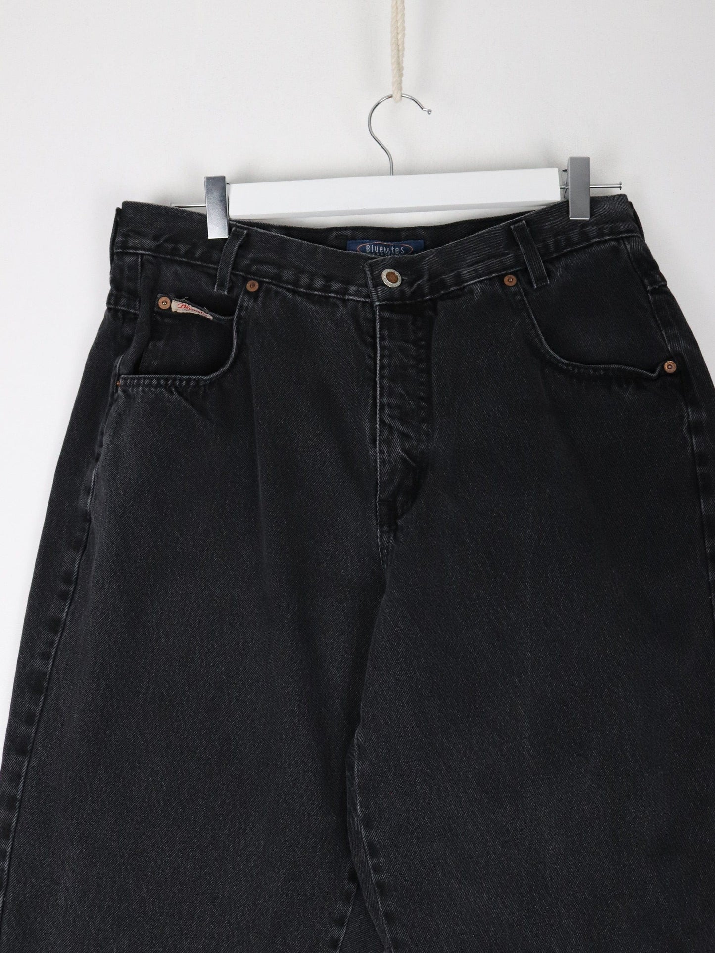 Other Jeans Vintage Bluenotes Pants Womens 31 x 29 Black Denim Jeans High Waisted