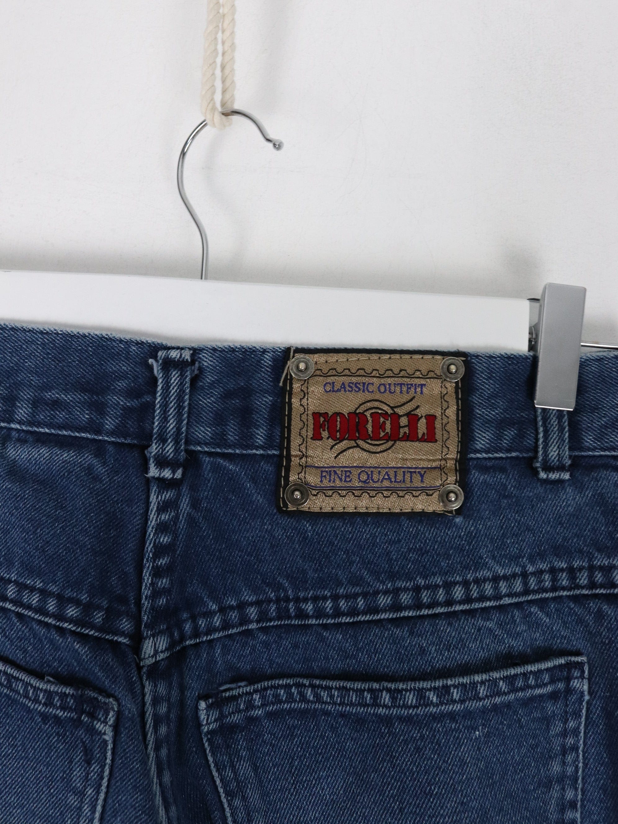 Vintage Forelli Pants Womens 12 Blue High Waisted Denim Jeans