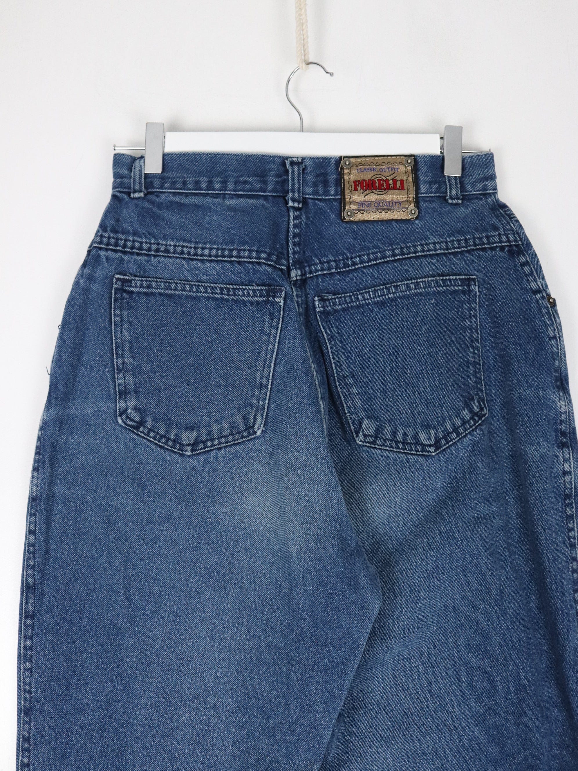 Vintage Forelli Pants Womens 12 Blue High Waisted Denim Jeans – Proper  Vintage