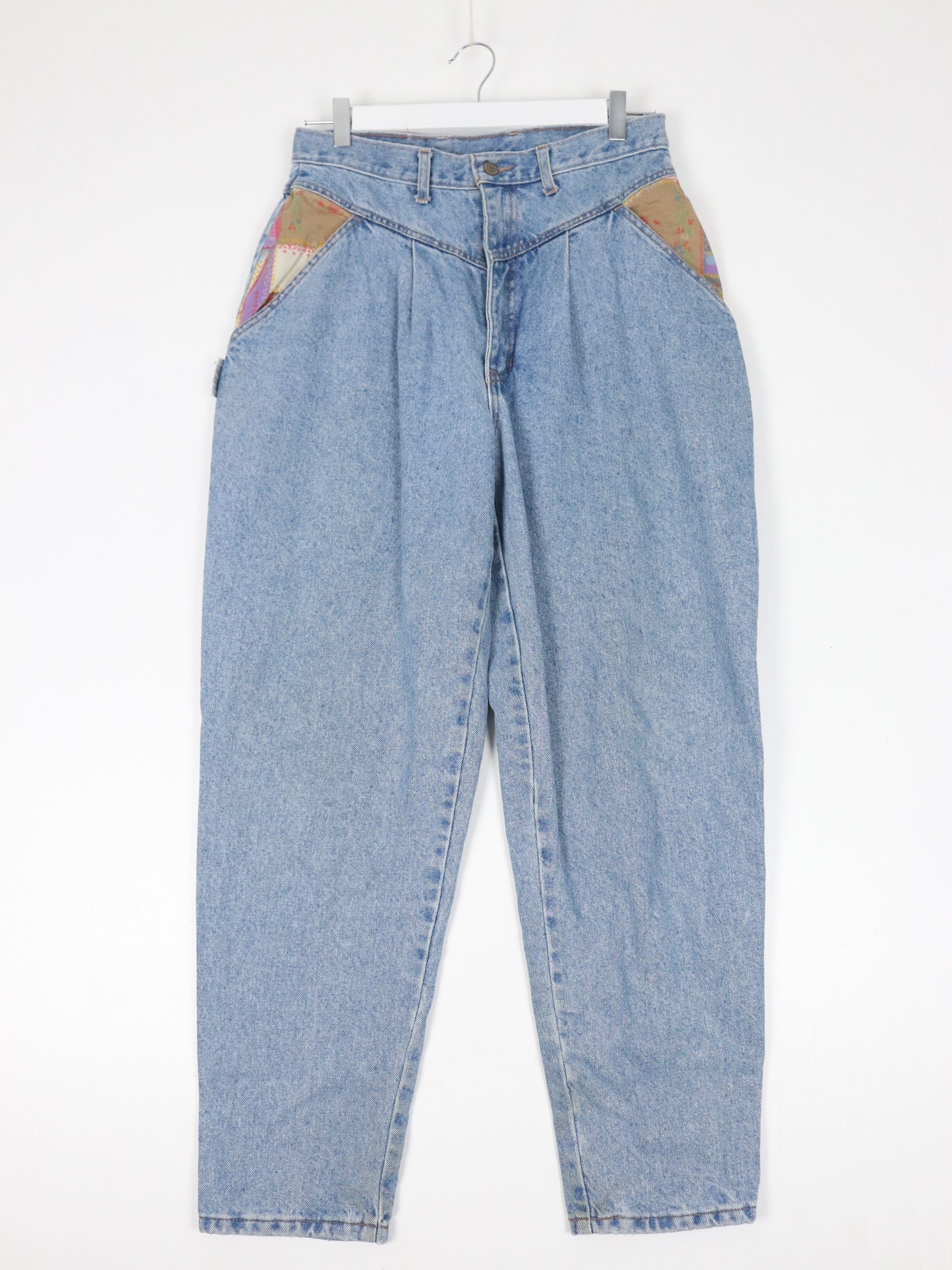 VIntage Hollywood Pants Womens 12 Blue Denim Jeans High Waisted