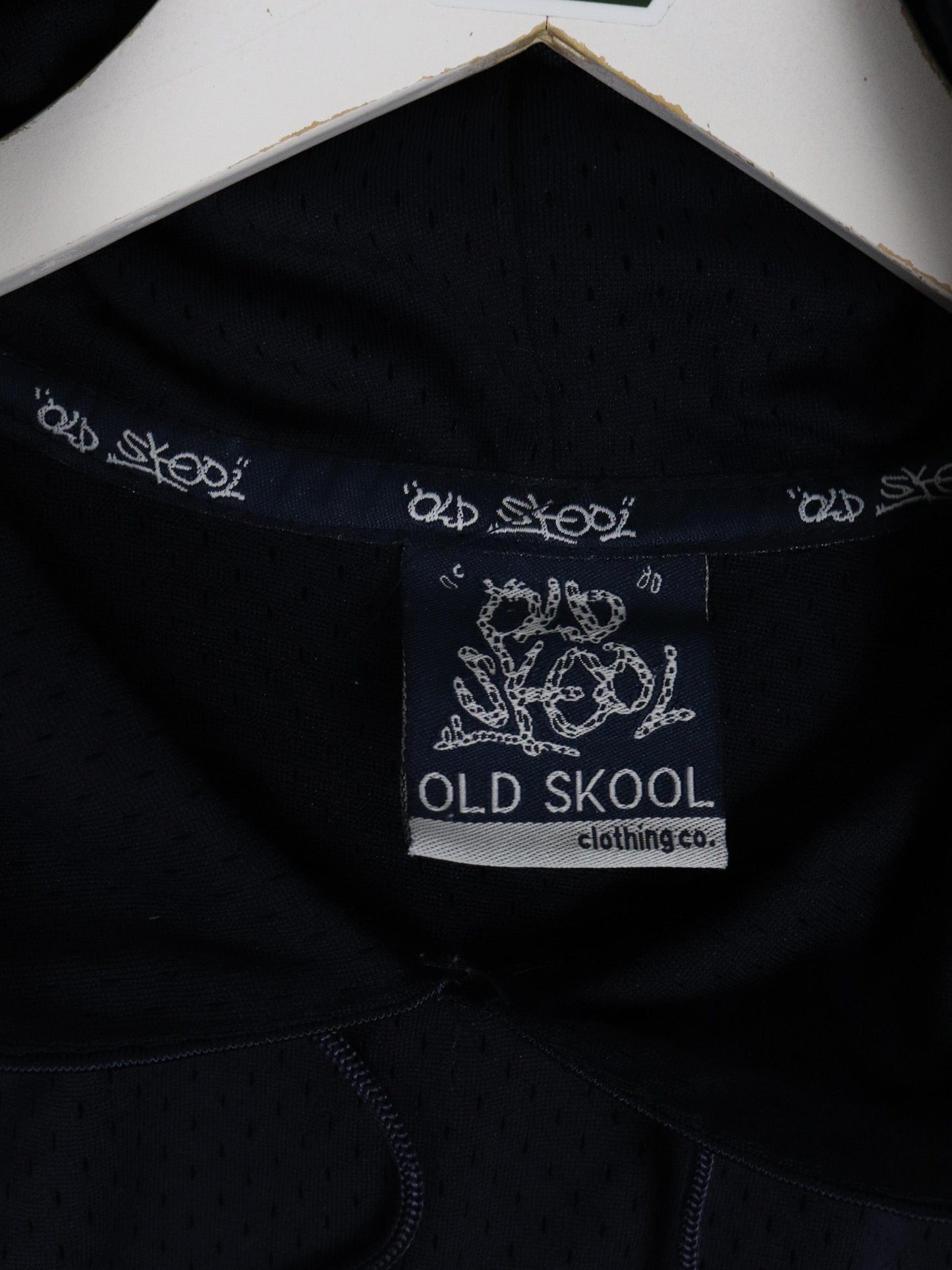 Other Jersey Old Skool Jersey Mens XL Blue Mesh Hooded Short Sleeve Y2K