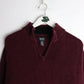 Other Knitwear Denver Hayes Sweater Mens Large Red Quarter Zip