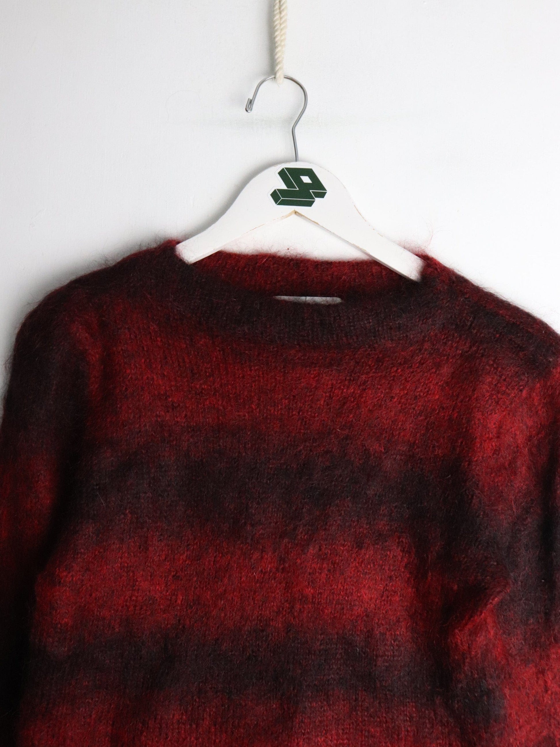 Other Knitwear Jones New York Sweater Womens Medium Red Mohair Knit Slim