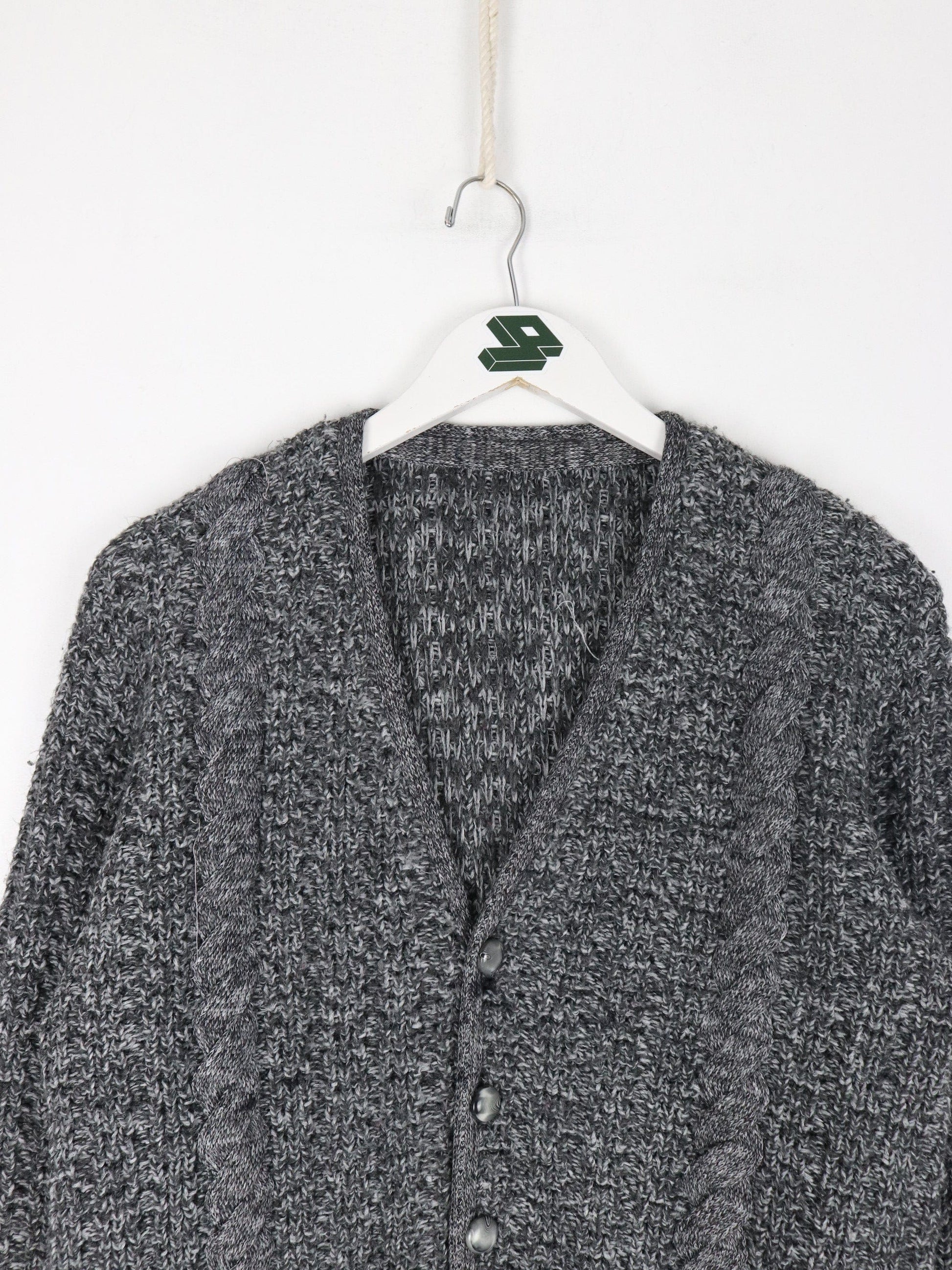 Other Knitwear Knit Sweater Mens Small Grey Cardigan