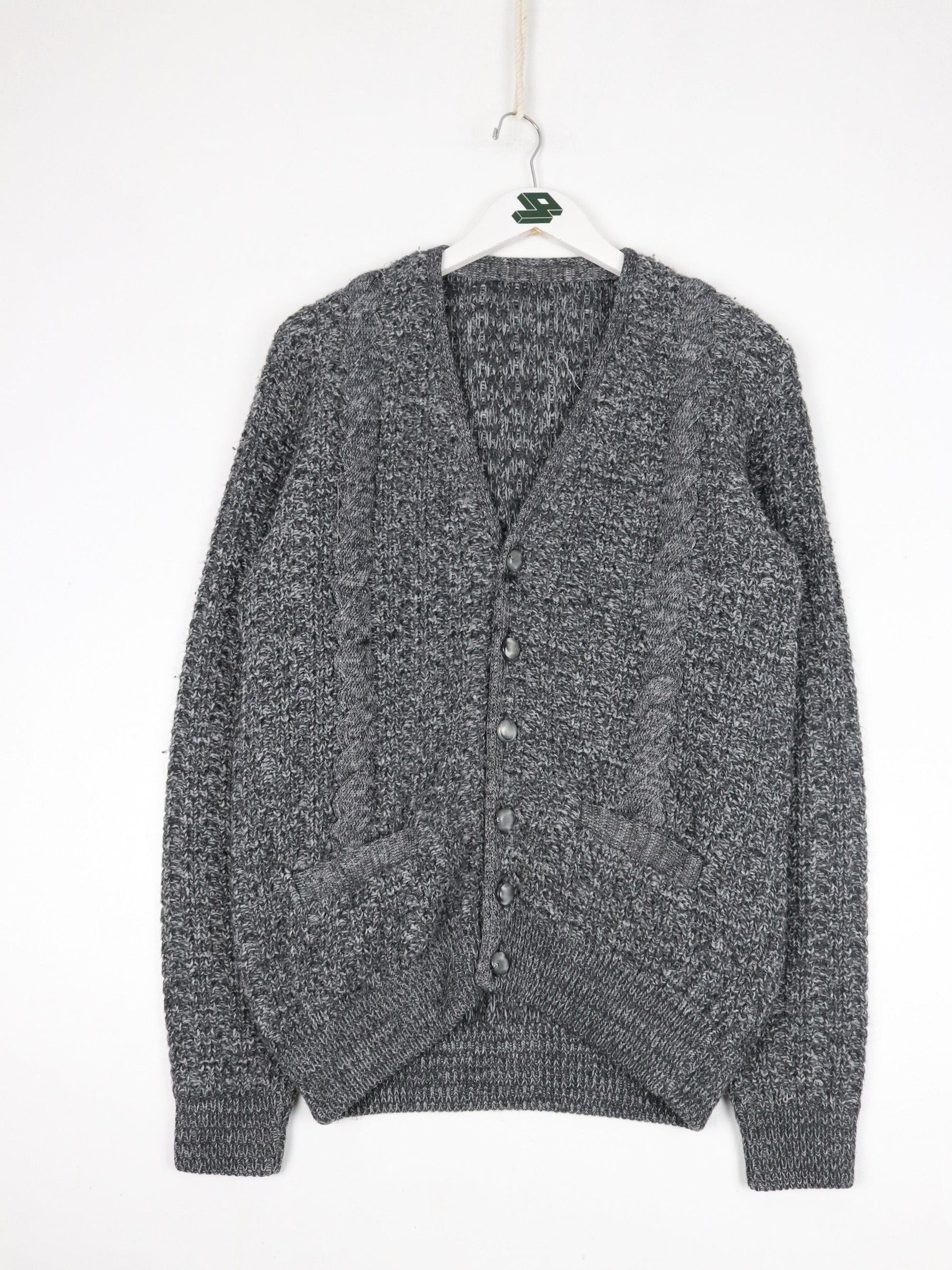 Other Knitwear Knit Sweater Mens Small Grey Cardigan