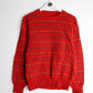 Other Knitwear Knit Sweater Mens Small Red Pattern