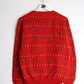 Other Knitwear Knit Sweater Mens Small Red Pattern