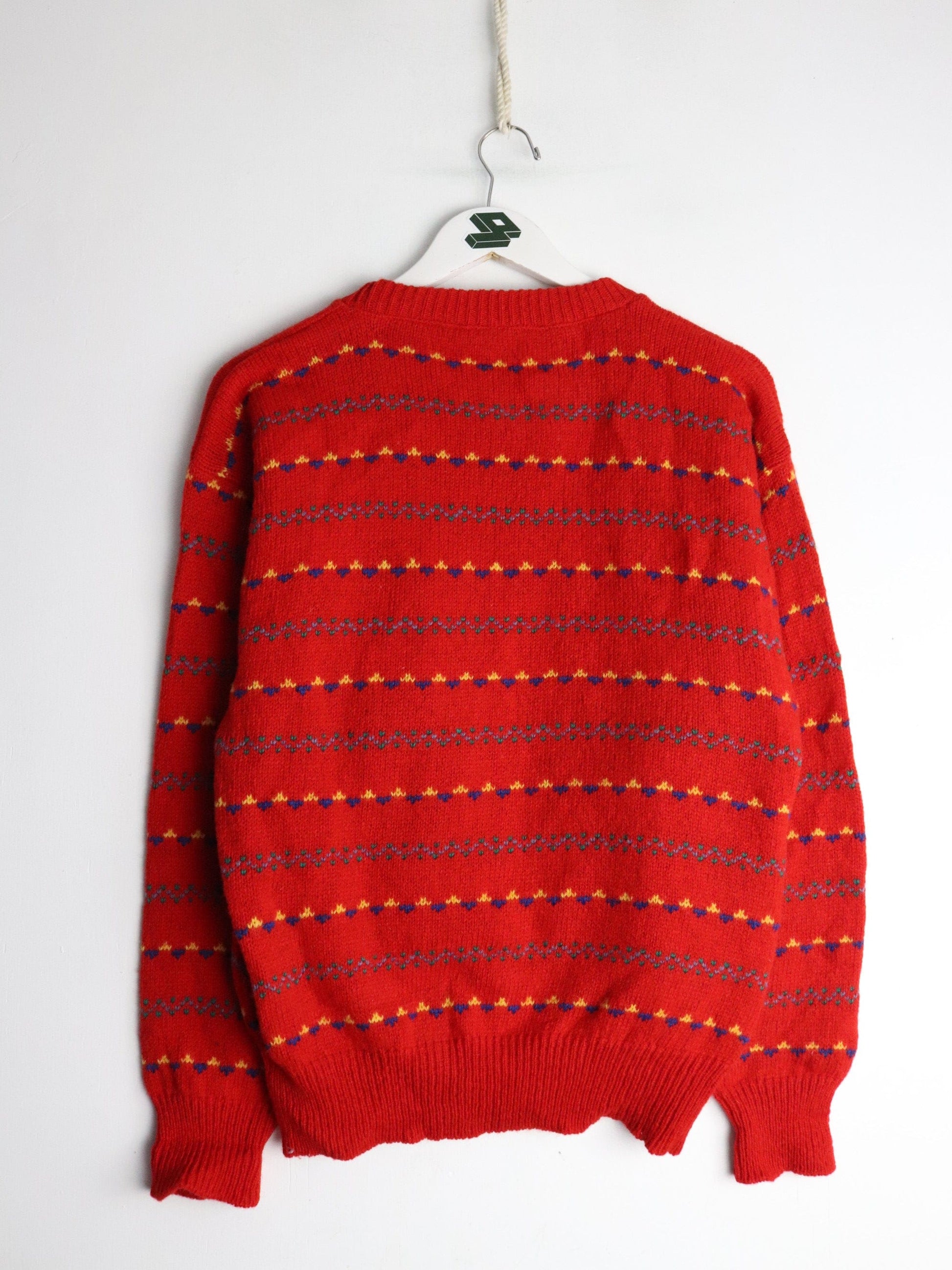 Other Knitwear Knit Sweater Mens Small Red Pattern