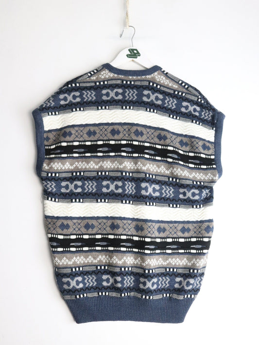Other Knitwear Star Light Knit Vest Mens Large Blue Coogi Style
