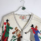 Other Knitwear Vintage Cardigan Bay Sweater Womens 1X White Hand Knit