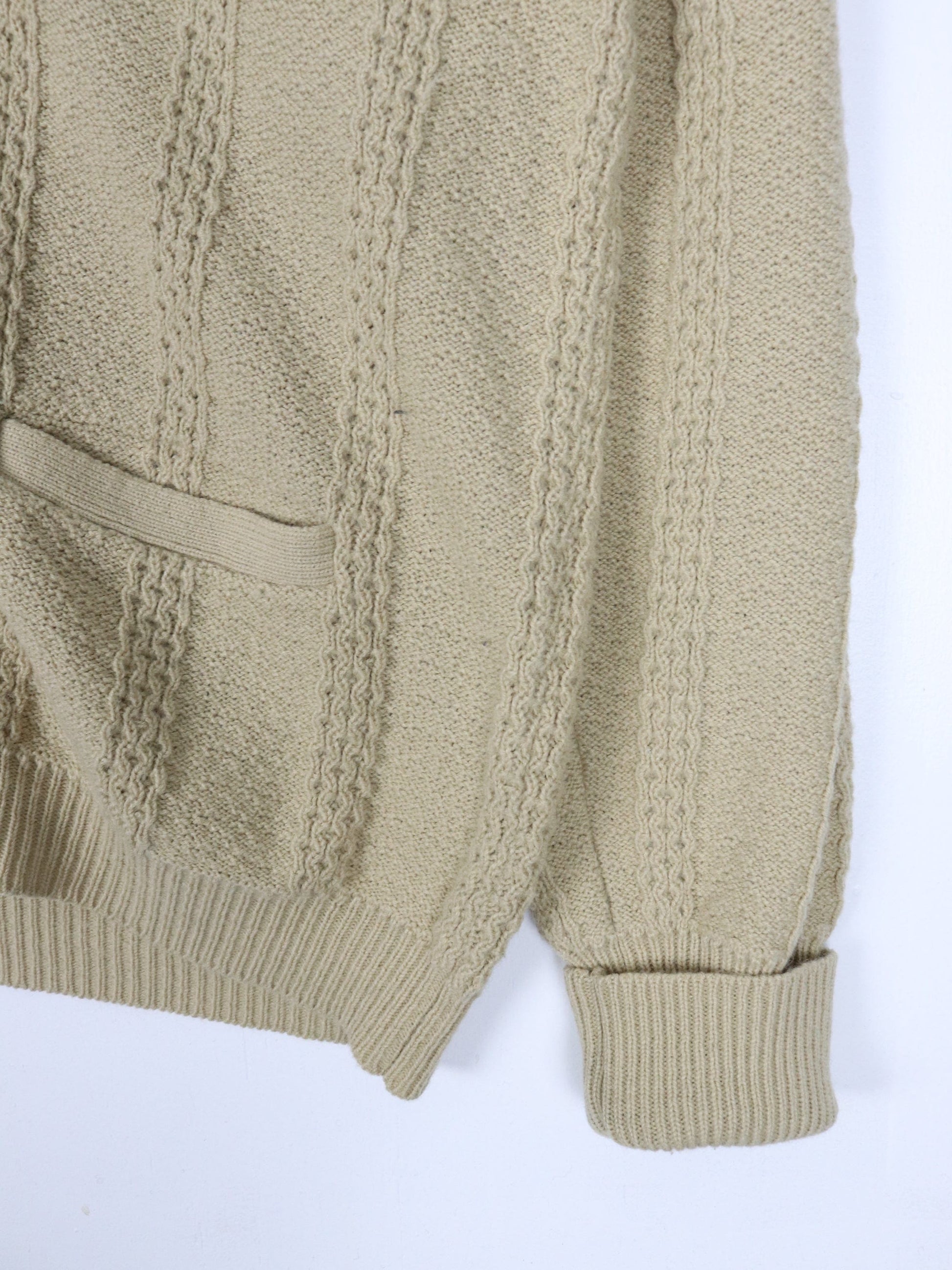 Other Knitwear Vintage Cardigan Sweater Mens Large Brown Knit Sweatshirt