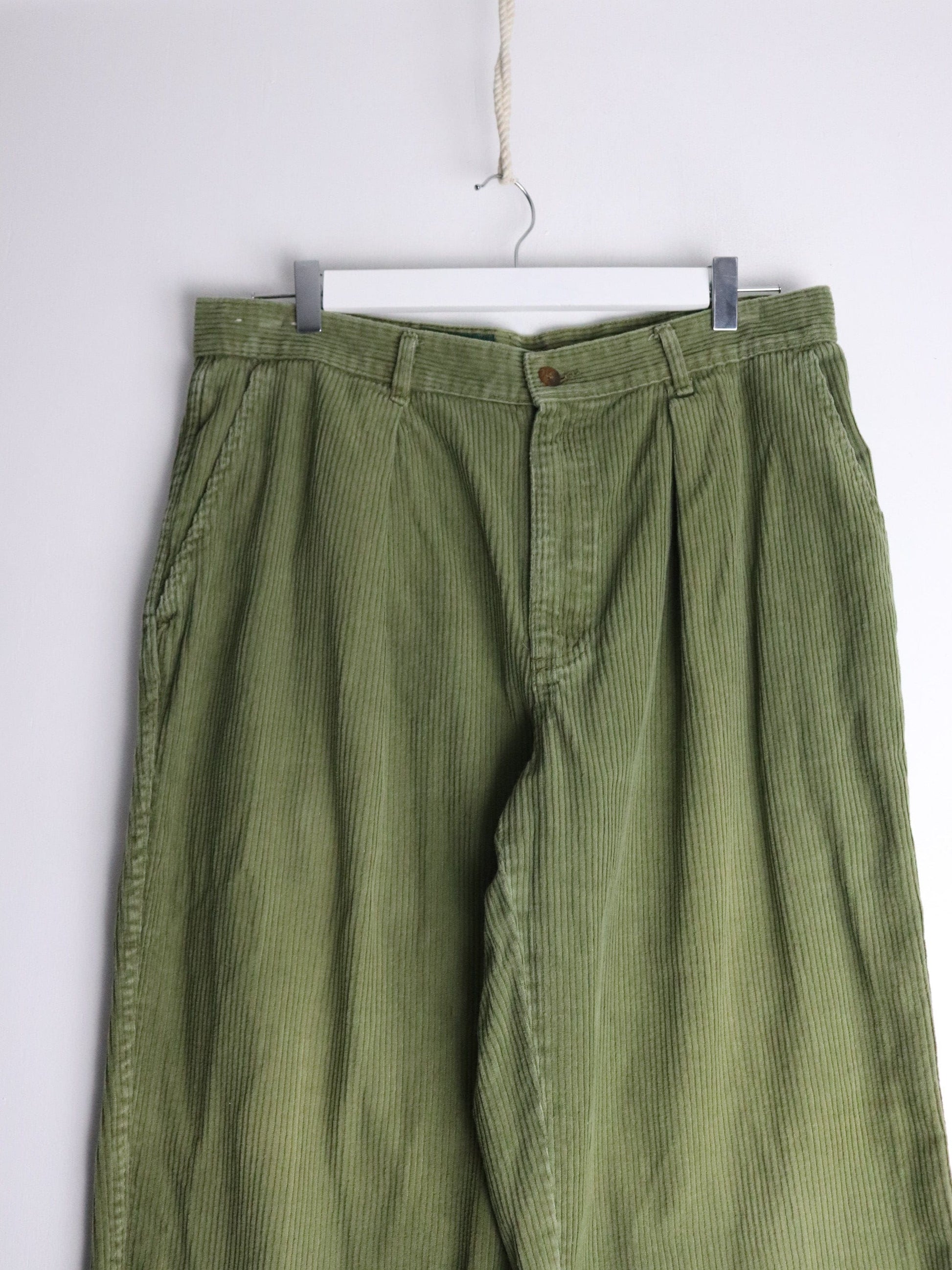 Other Pants Gotta Be Cotton Pants Mens 34 x 32 Green Corduroy