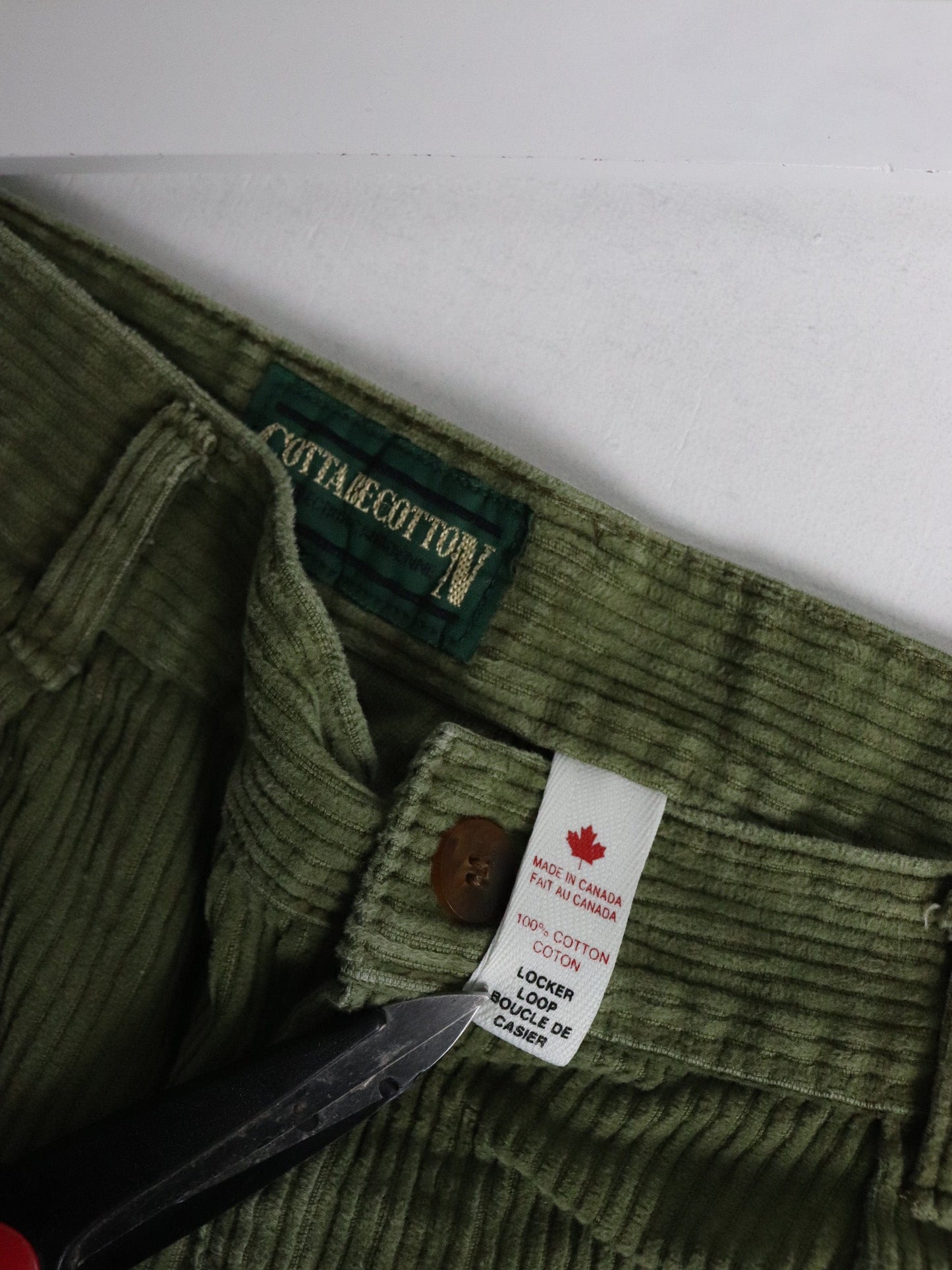 Other Pants Gotta Be Cotton Pants Mens 34 x 32 Green Corduroy