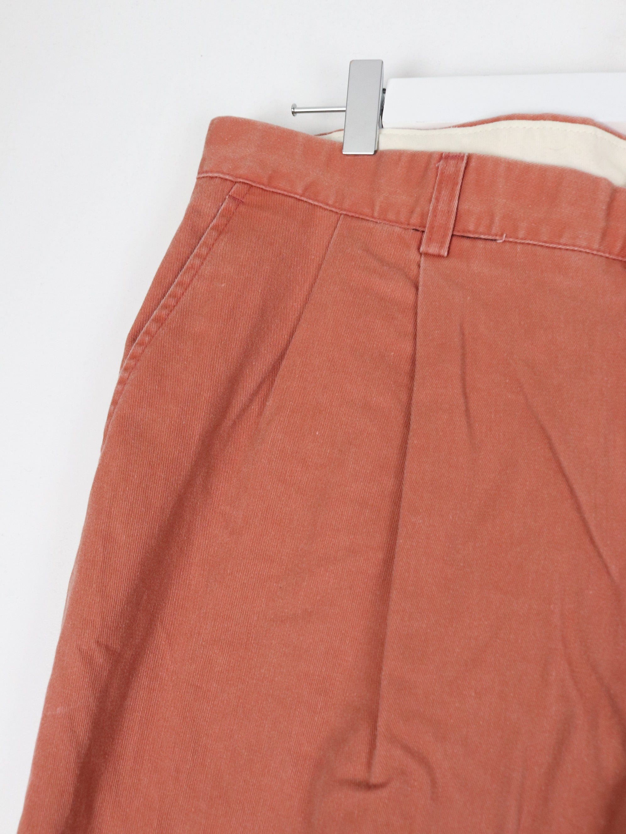 Vintage Berle Pants Fits Mens 36 x 30 Salmon Pink Pleated Casual