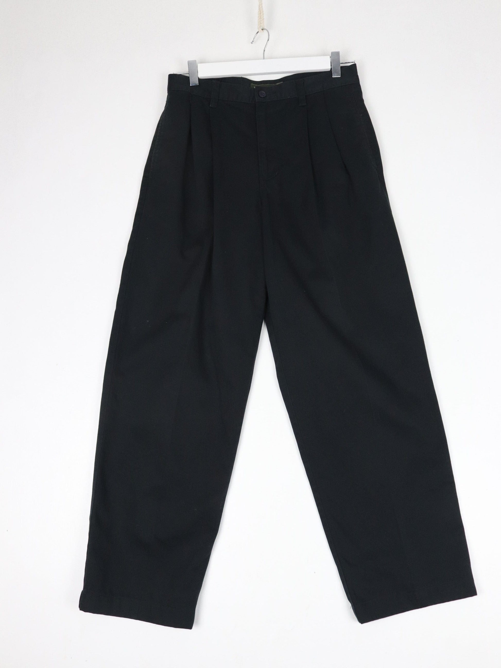 Other Pants Vintage Bossini Pants Fits Mens 29 x 28 Black Chino Trousers